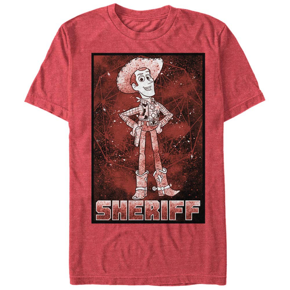 Disney Pixar Toy Story 1-3 Sheriff Woody Red T-Shirt