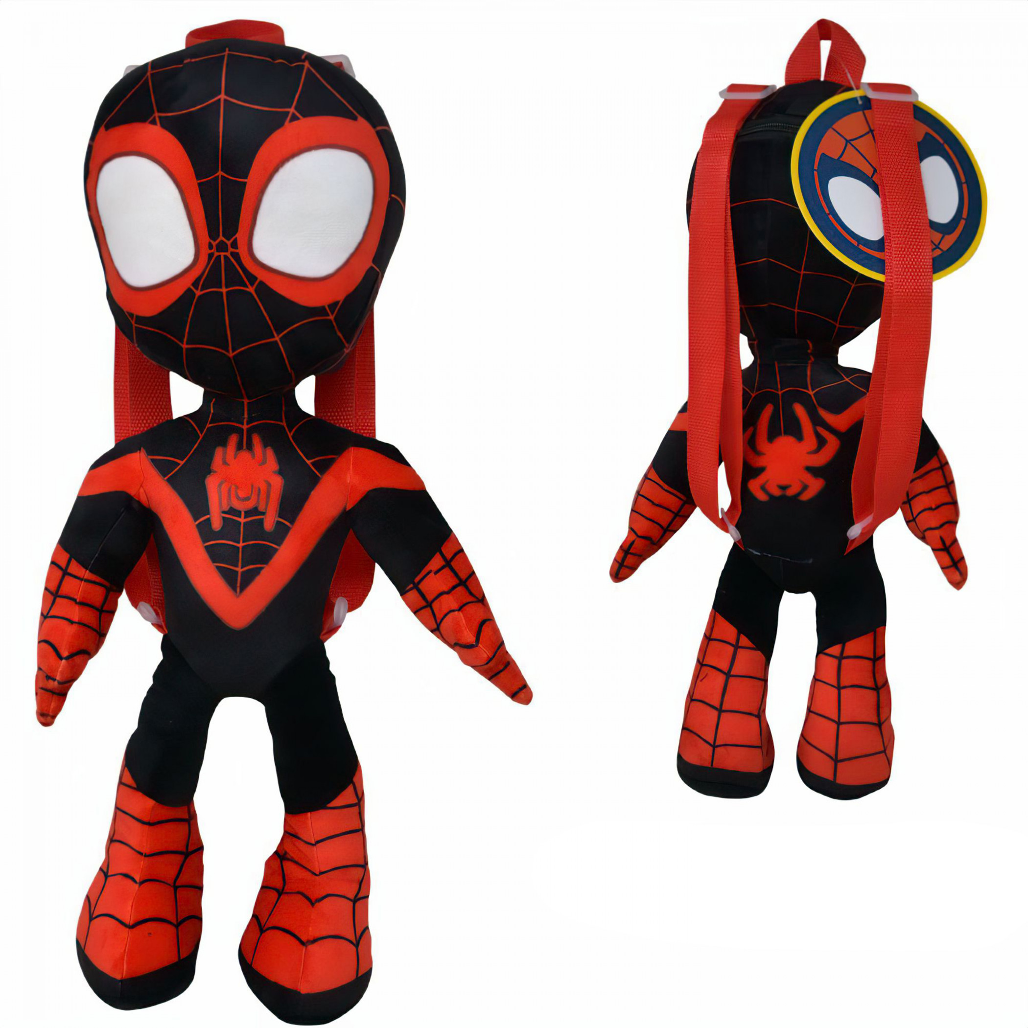 Spidey and His Amazing Friends Miles Morales 18' Plush Backpack, Multi-Color