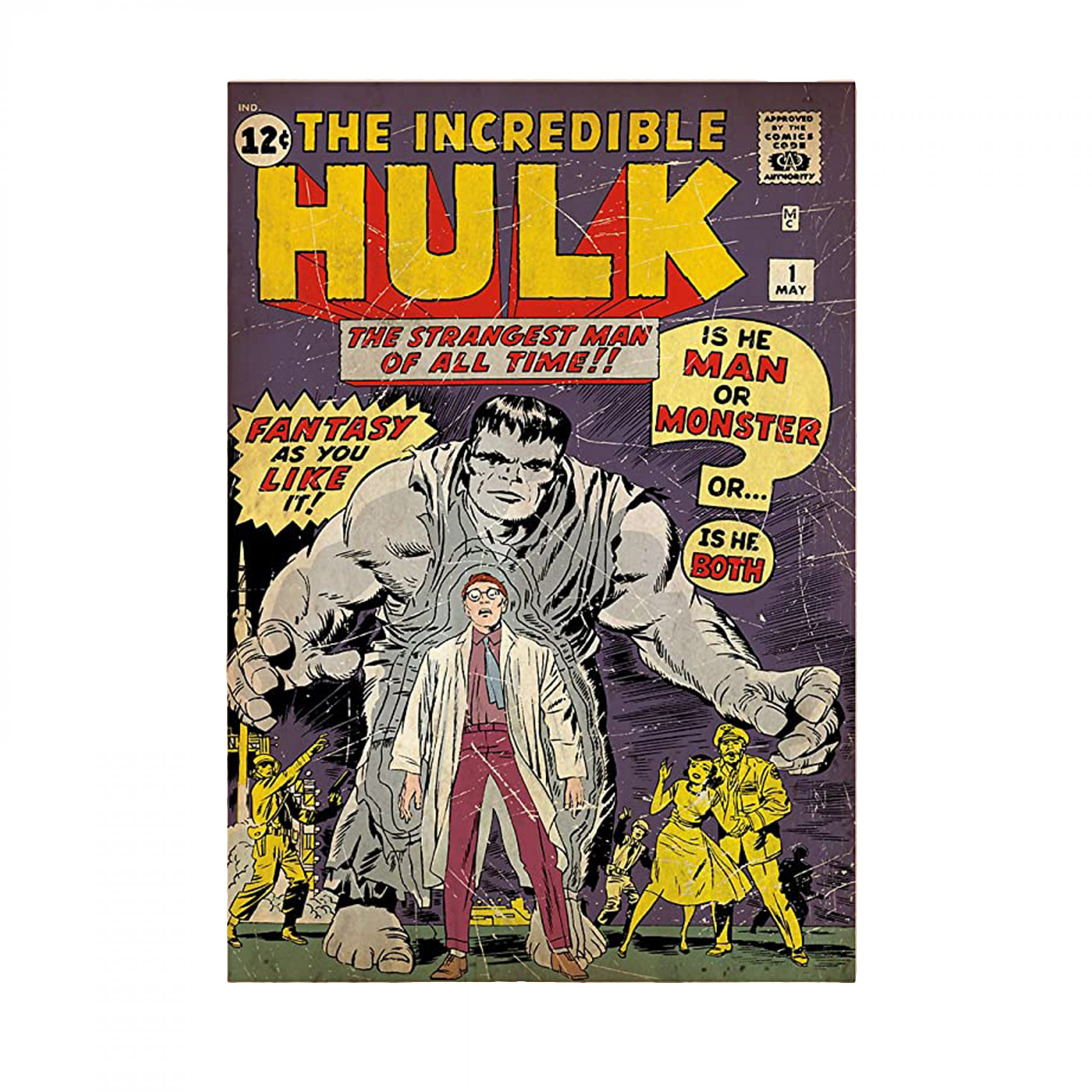 Hulk #1 Cover Fathead Vinyl Wall Decal, Multi-Color