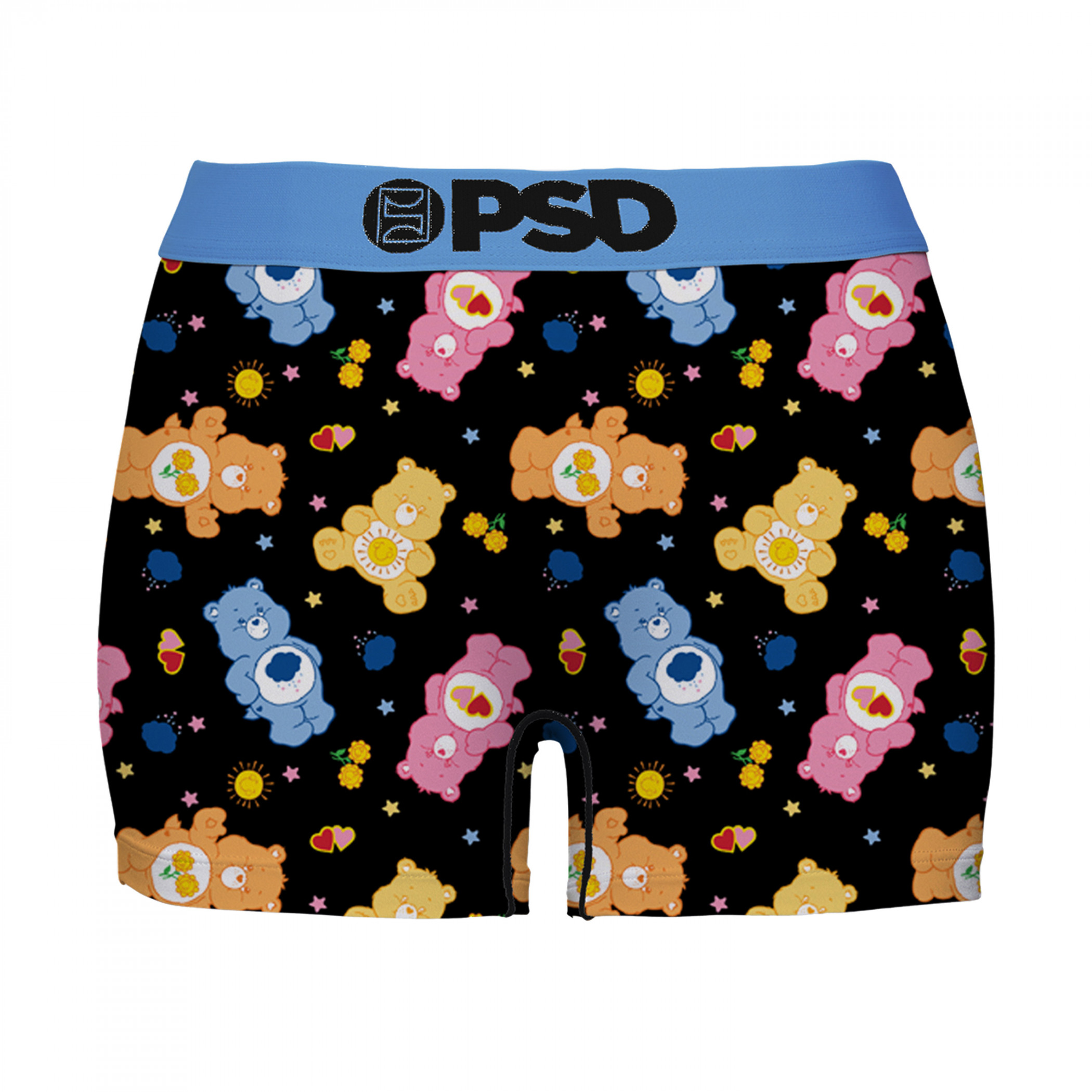 Care Bear Stare PSD Boy Shorts Underwear, Black