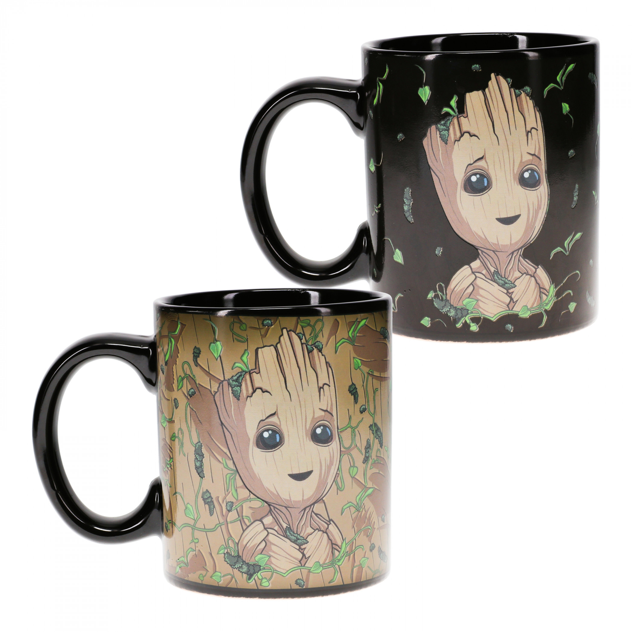 Guardians of The Galaxy Baby Groot Heat Changing 10oz Ceramic Mug, Multi-Color