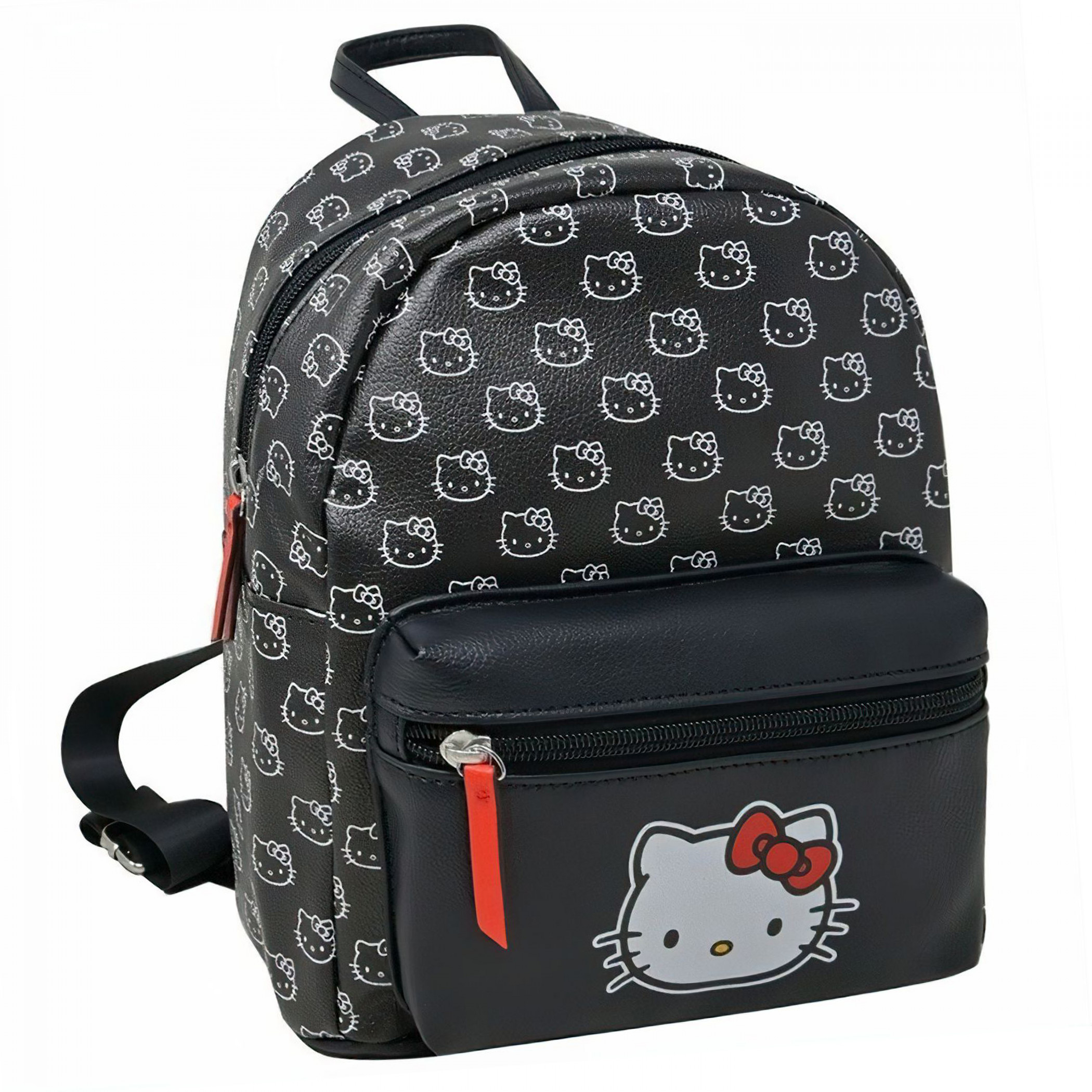 Hello Kitty All Over Print Black 10' Mini Backpack, Black
