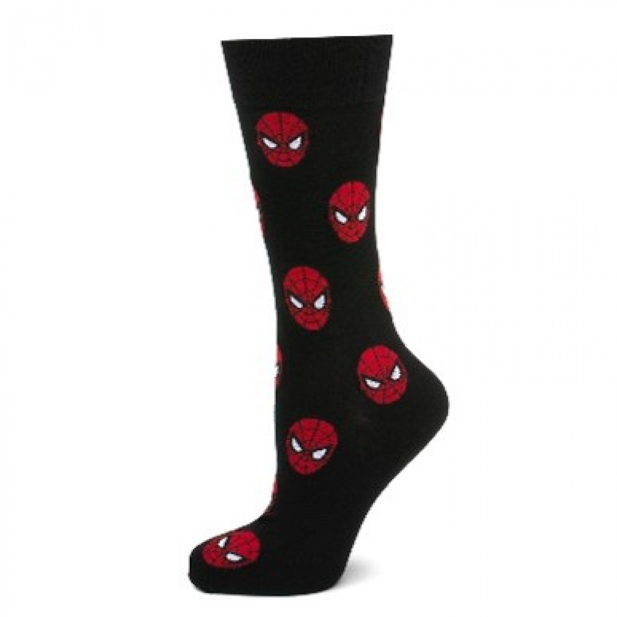Spider-Man Mask Icons Dress Socks, Black