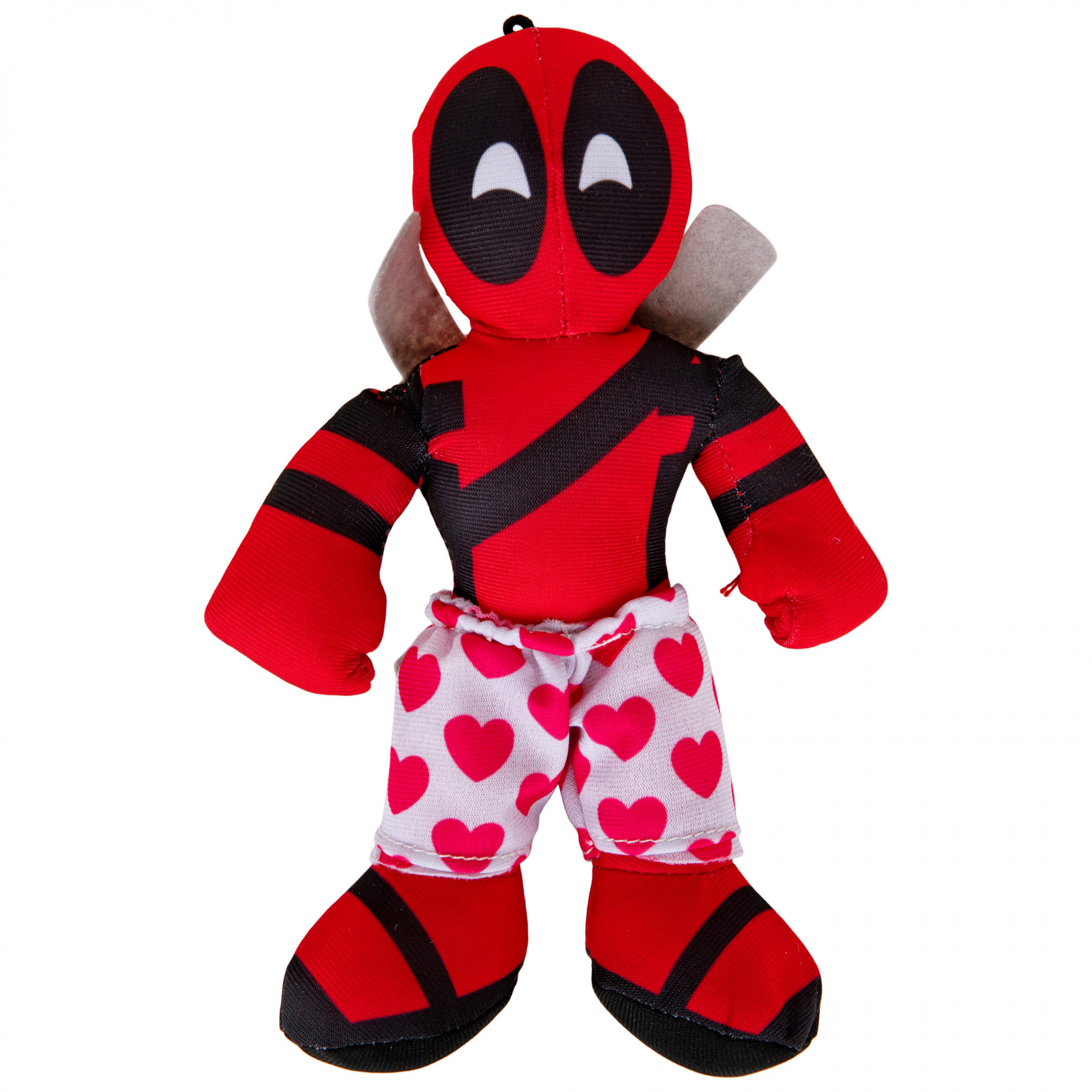 Deadpool Heart Boxers 9' Plush Doll, Red