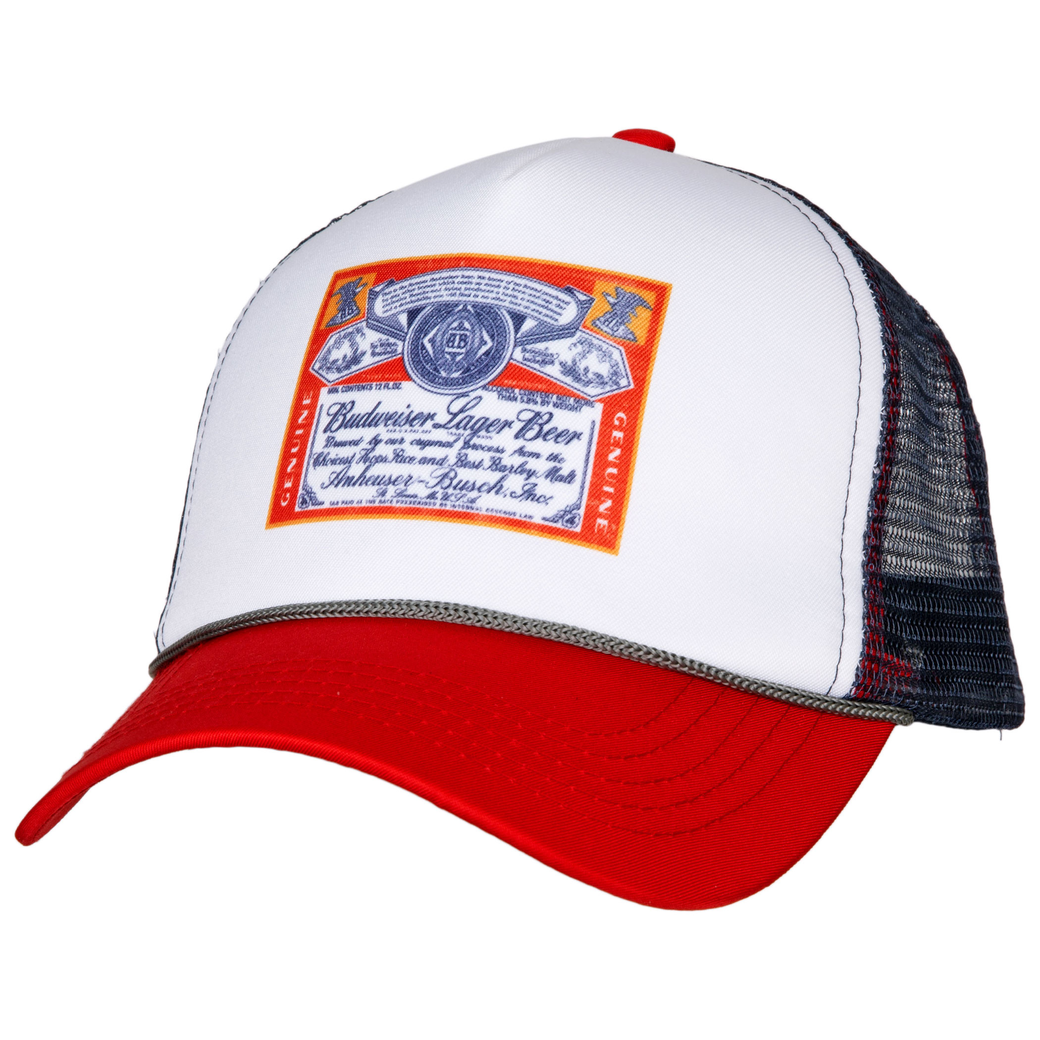 Budweiser Red White and Blue Trucker Hat | Brew-Shirts.com