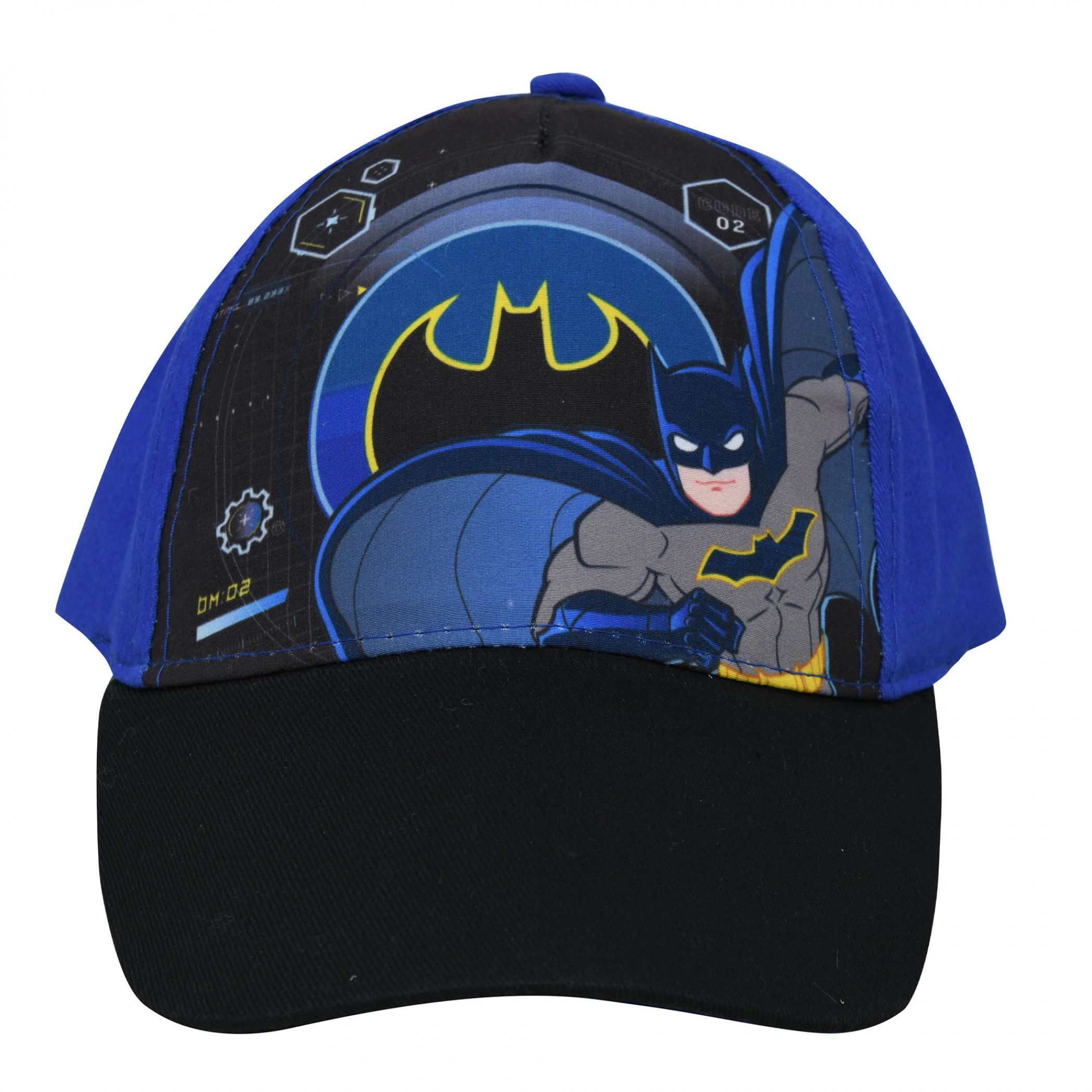 Batman In The Night Kids Baseball Hat, Blue
