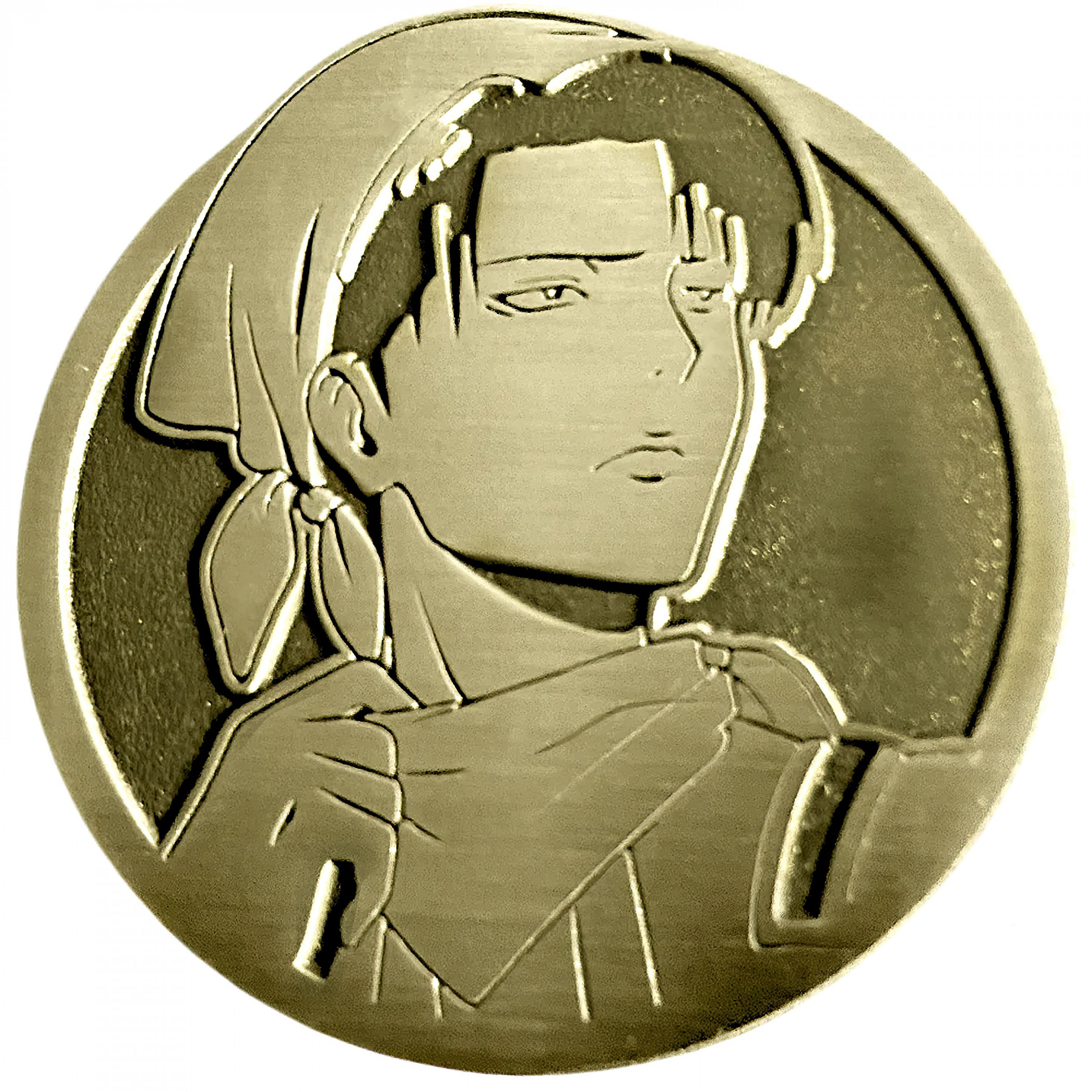 Attack On Titan Cleaning Levi Limited Edition Pin, Gold