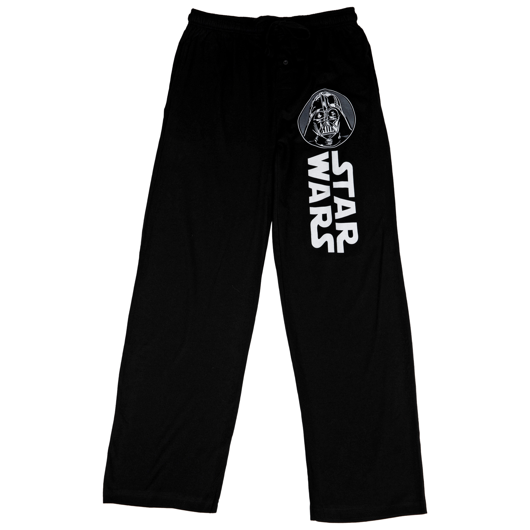 Darth Vader Star Wars Title Logo Pajama Pants, Black