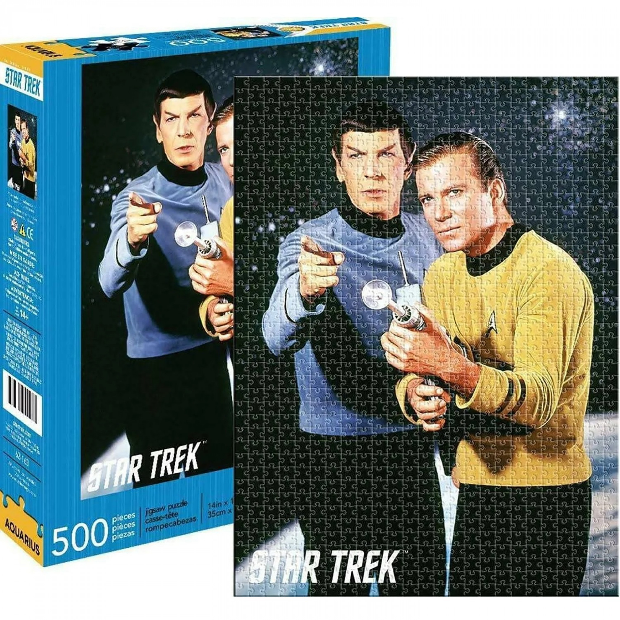 Star Trek Spock and Kirk 500 Piece Jigsaw Puzzle, Multi-Color