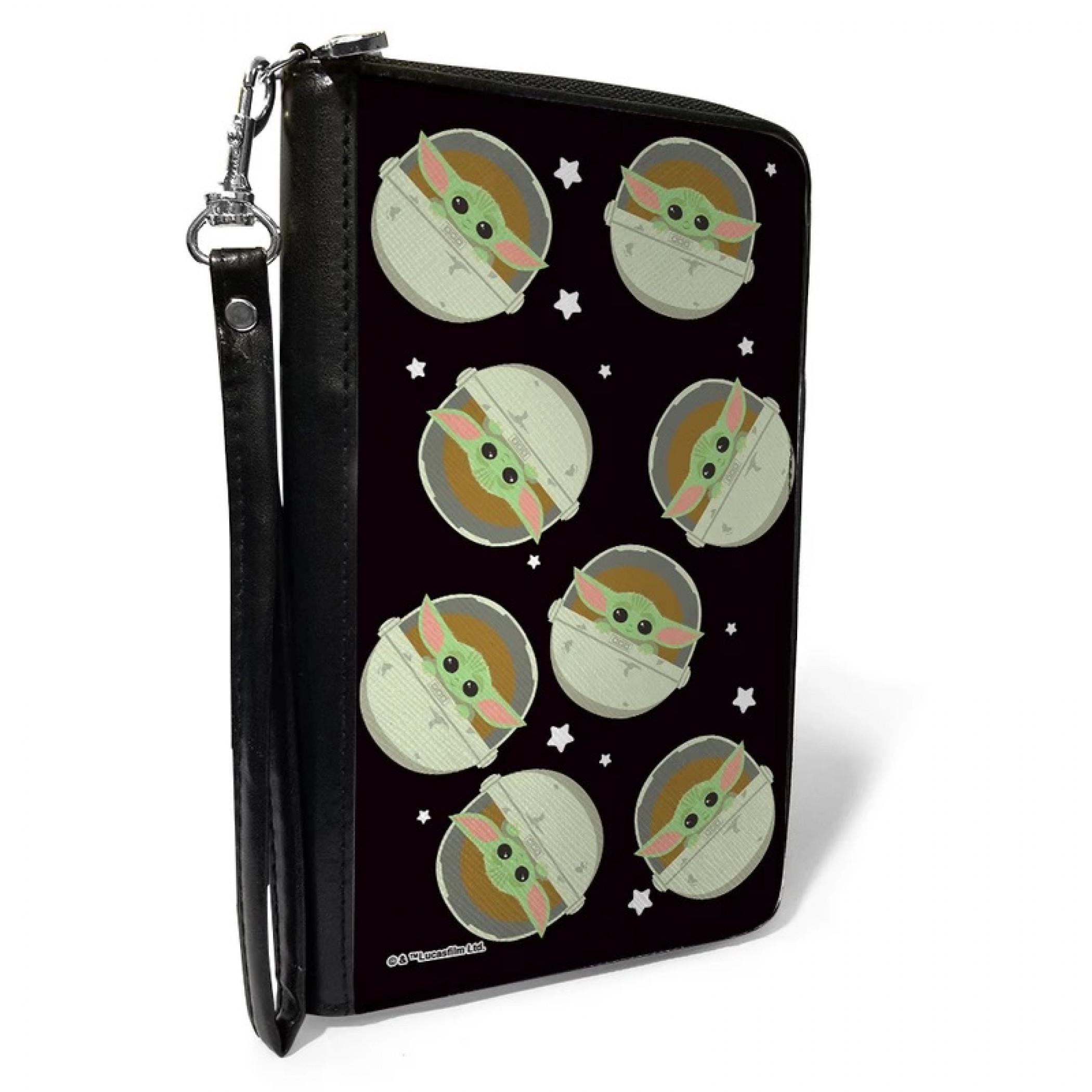The Mandalorian The Child Zip Around Wallet, Black