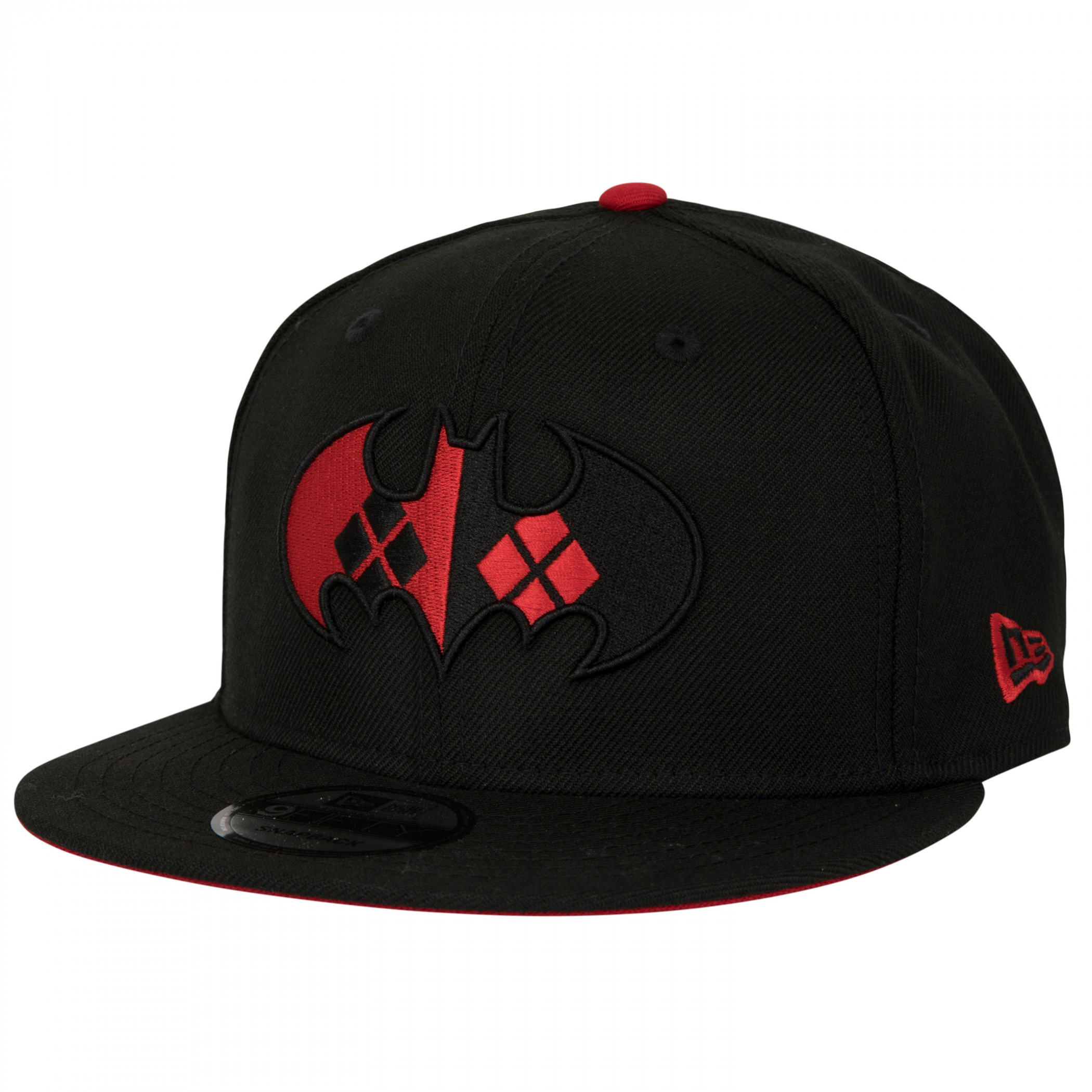 Batman and Harley Quinn Logo New Era 9Fifty Adjustable Hat, Black