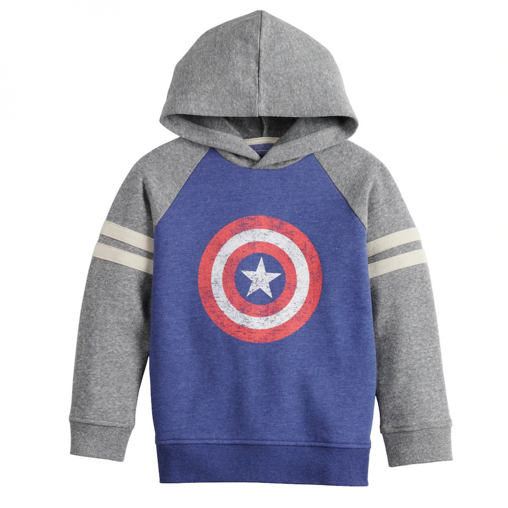 Captain America Shield Symbol Sonoma Good for Life Boys Hoodie, Blue