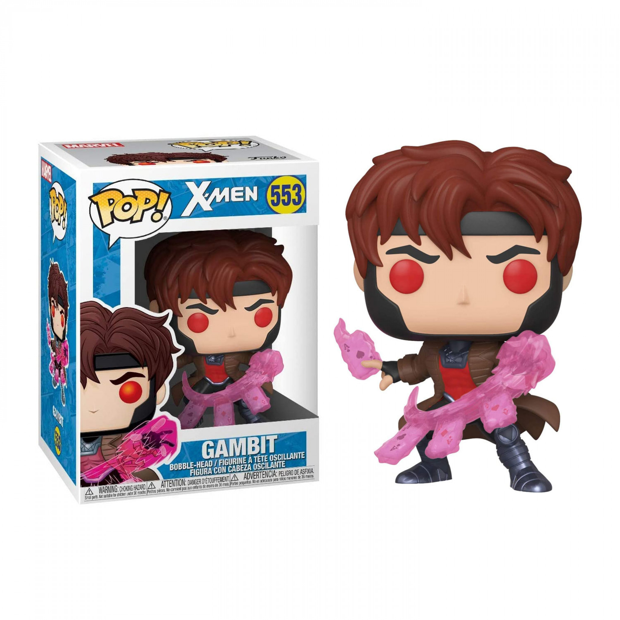 Marvel: X-Men Classic - Gambit with Cards Funko Pop! Figure, Multi-Color