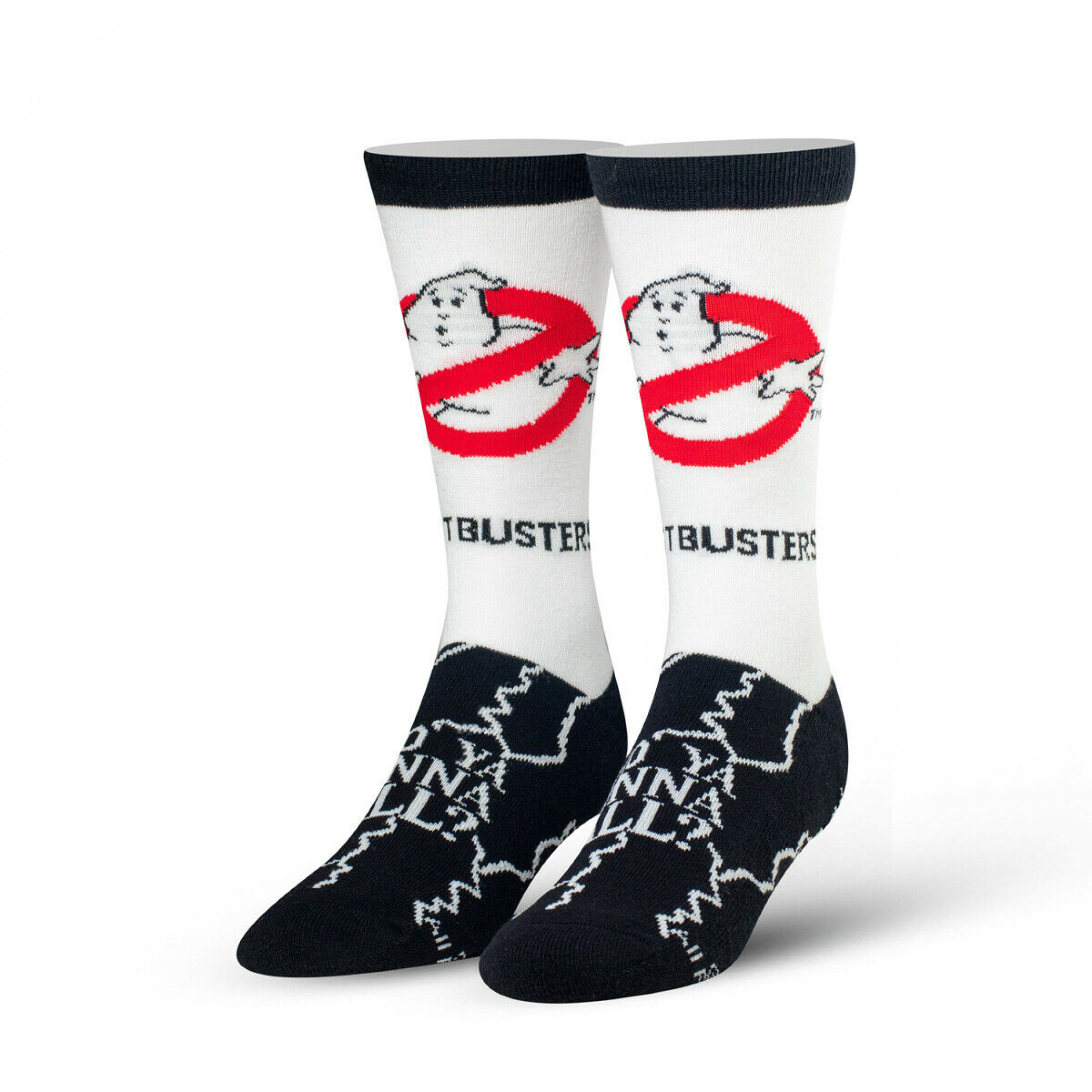 Ghostbusters Who Ya Gonna Call Crew Socks, White