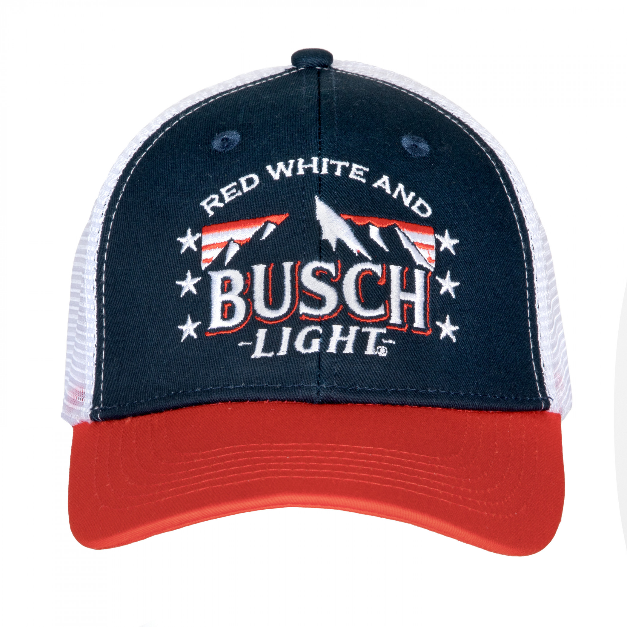 Busch Red White and Busch Light Snapback Cap