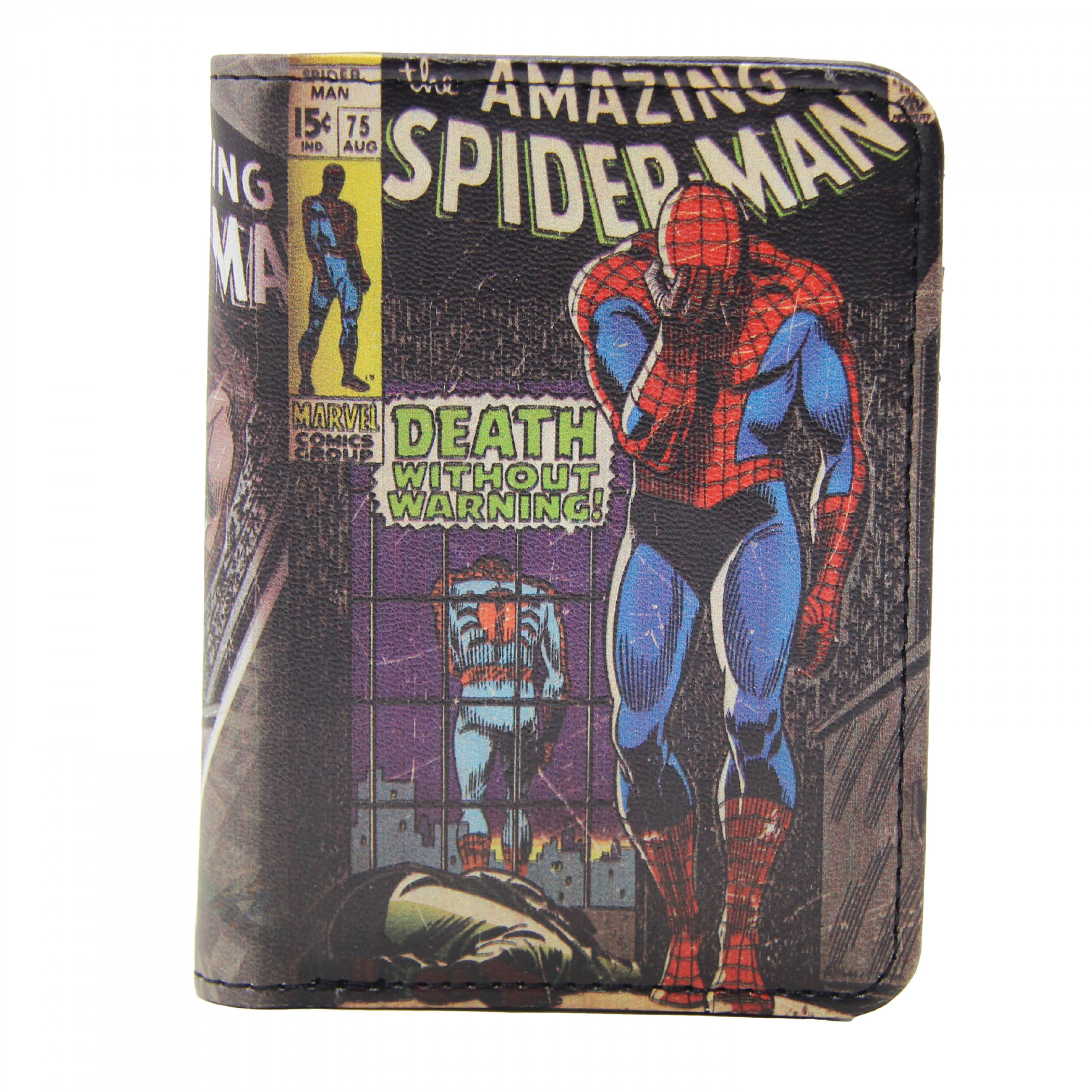 Spider-Man 1969 #75 Vallet Tri-Fold Wallet, Multi-Color