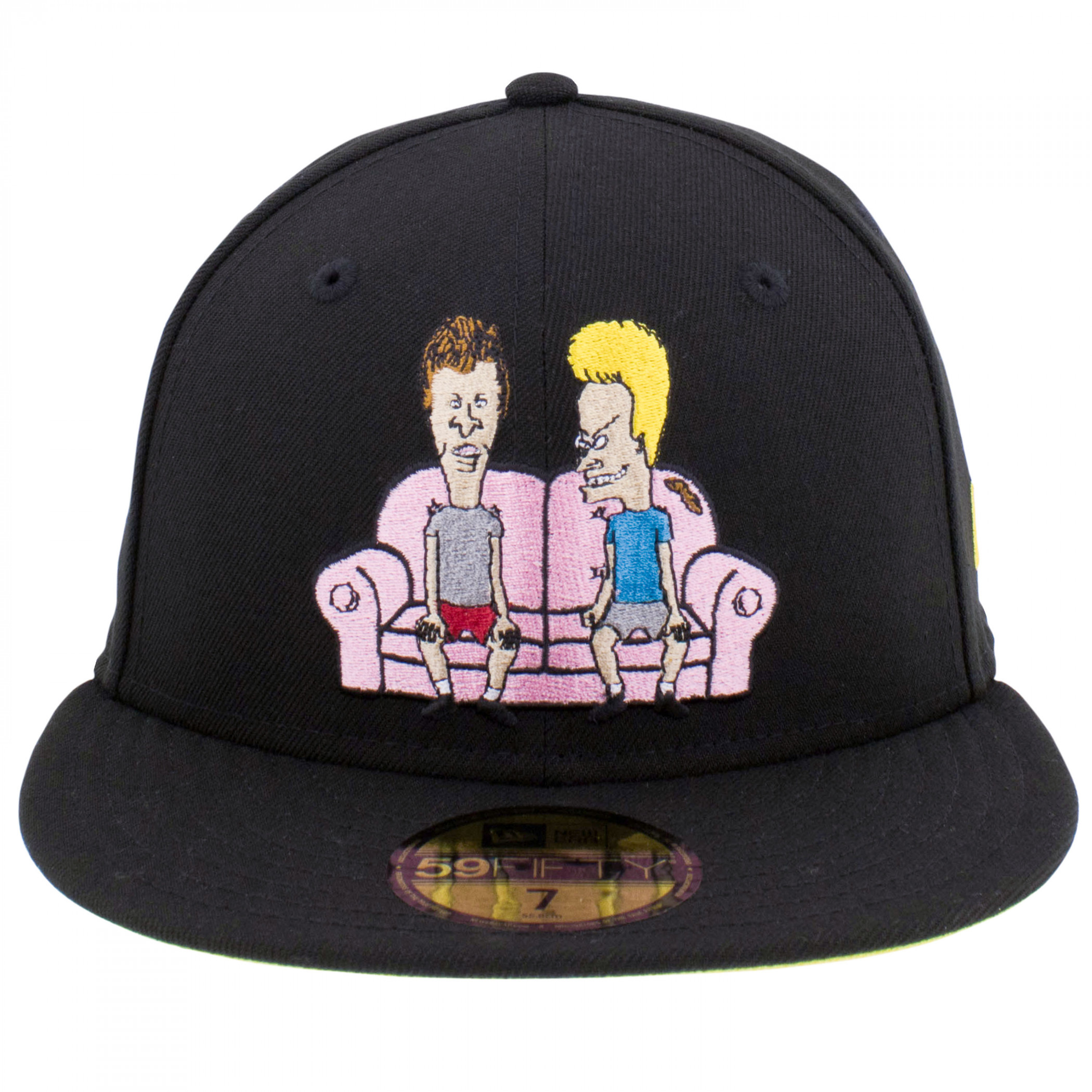 Beavis and Butthead Couch New Era 59Fifty Fitted Hat Black