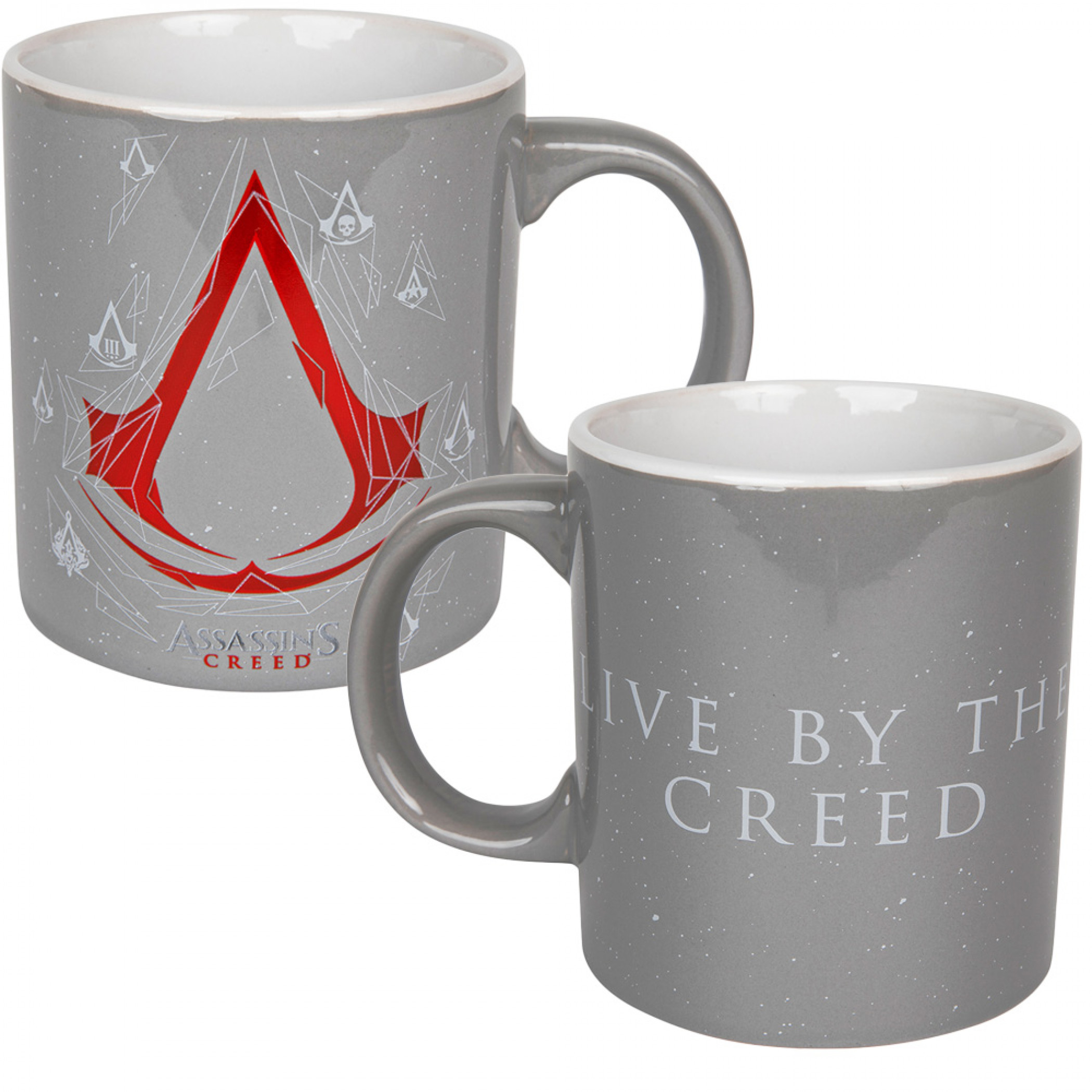 Assassin's Creed Live By The Creed Jumbo 20oz Ceramic Mug, Grey