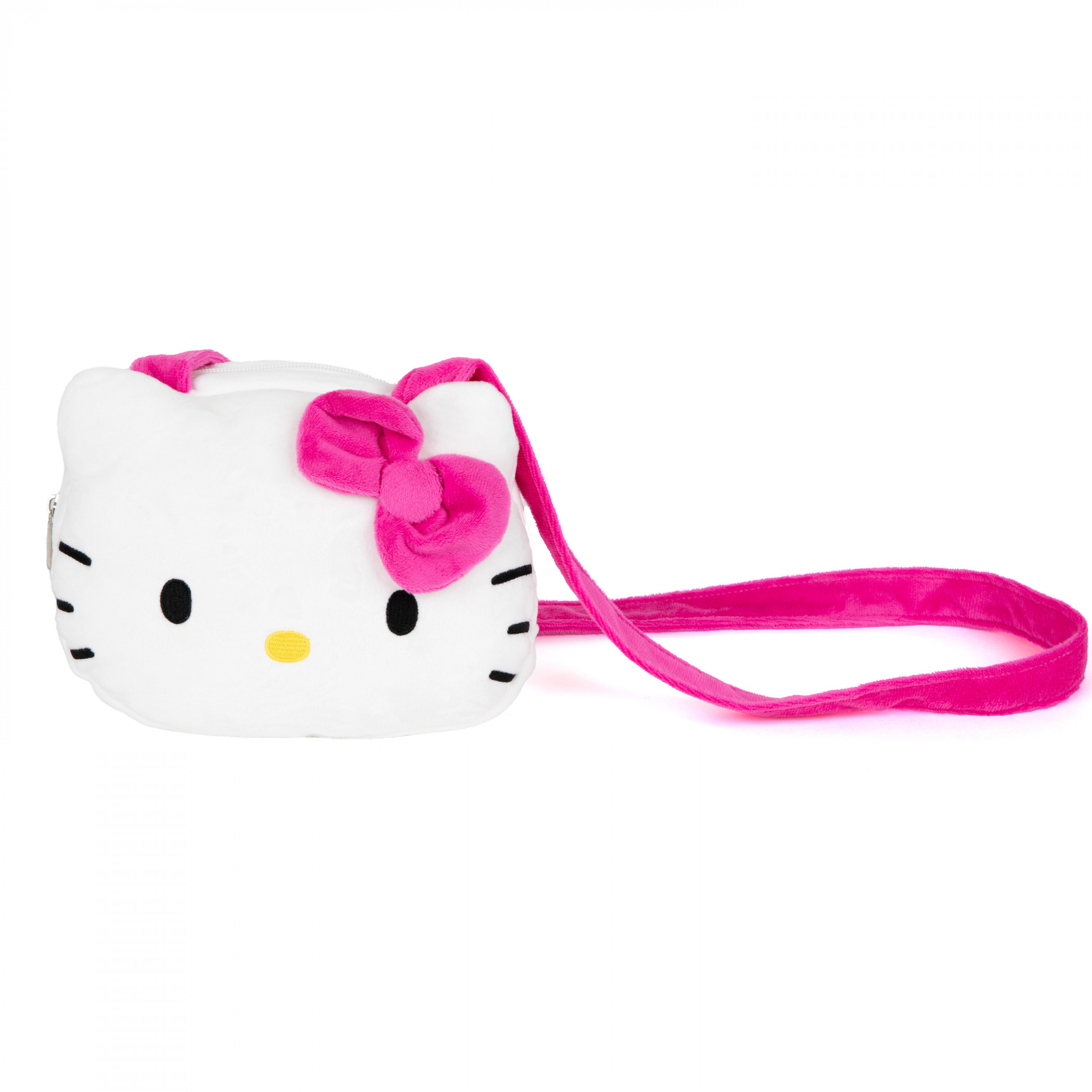 Hello Kitty Big Pink Bow 8' Plush Crossbody Bag, Pink