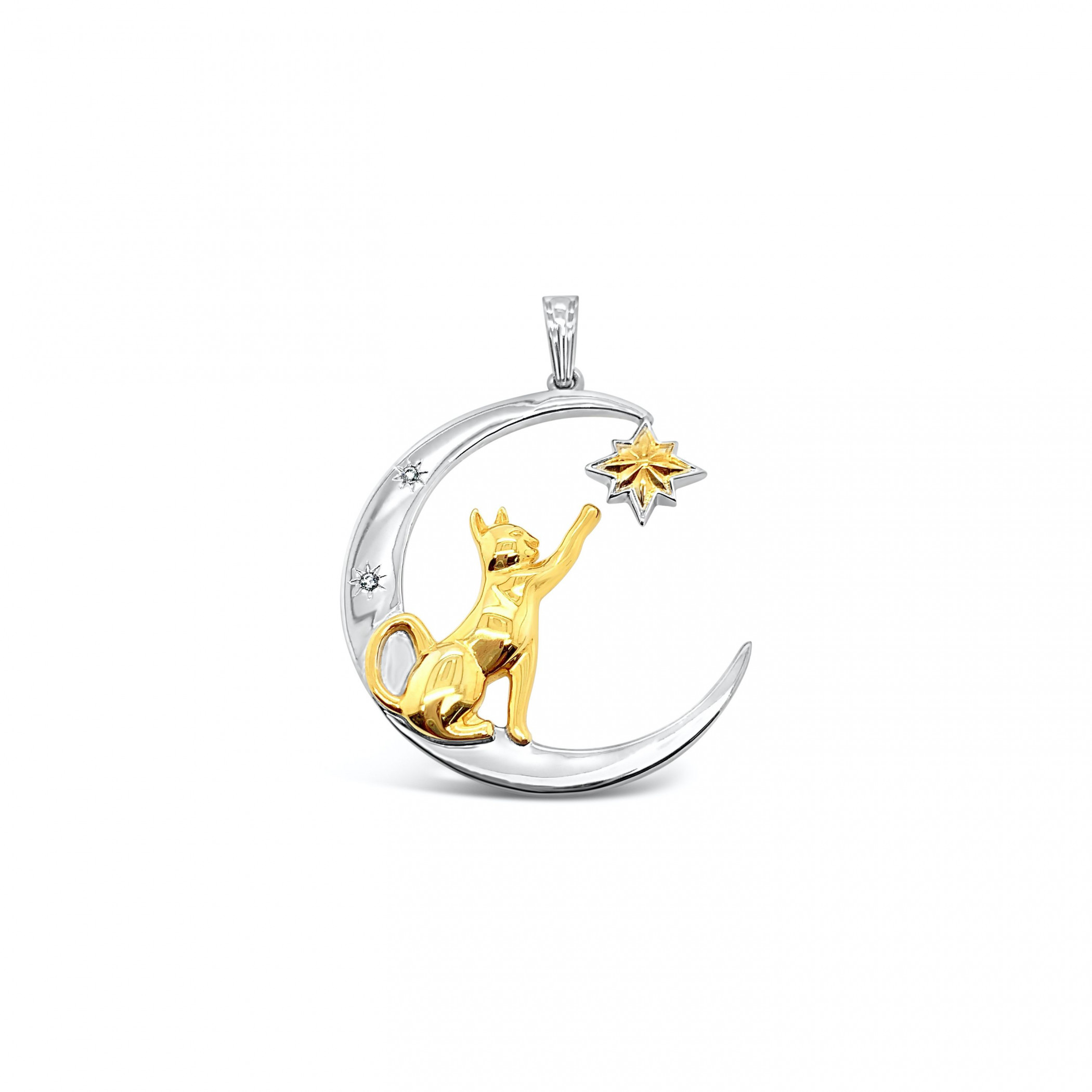 Captain Marvel’s Goose Diamond Pendant, Silver