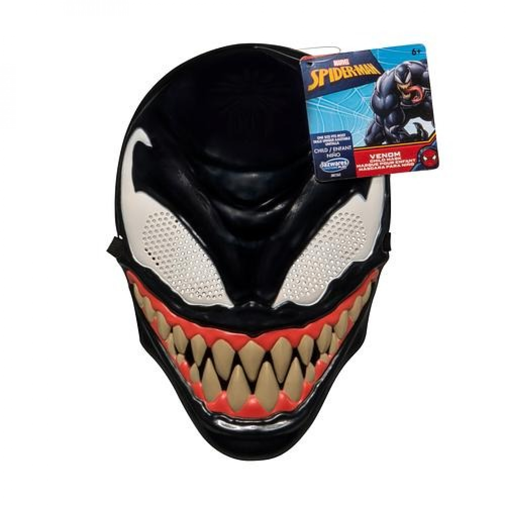 Venom Symbiote Smile Kids Molded Mask, Black