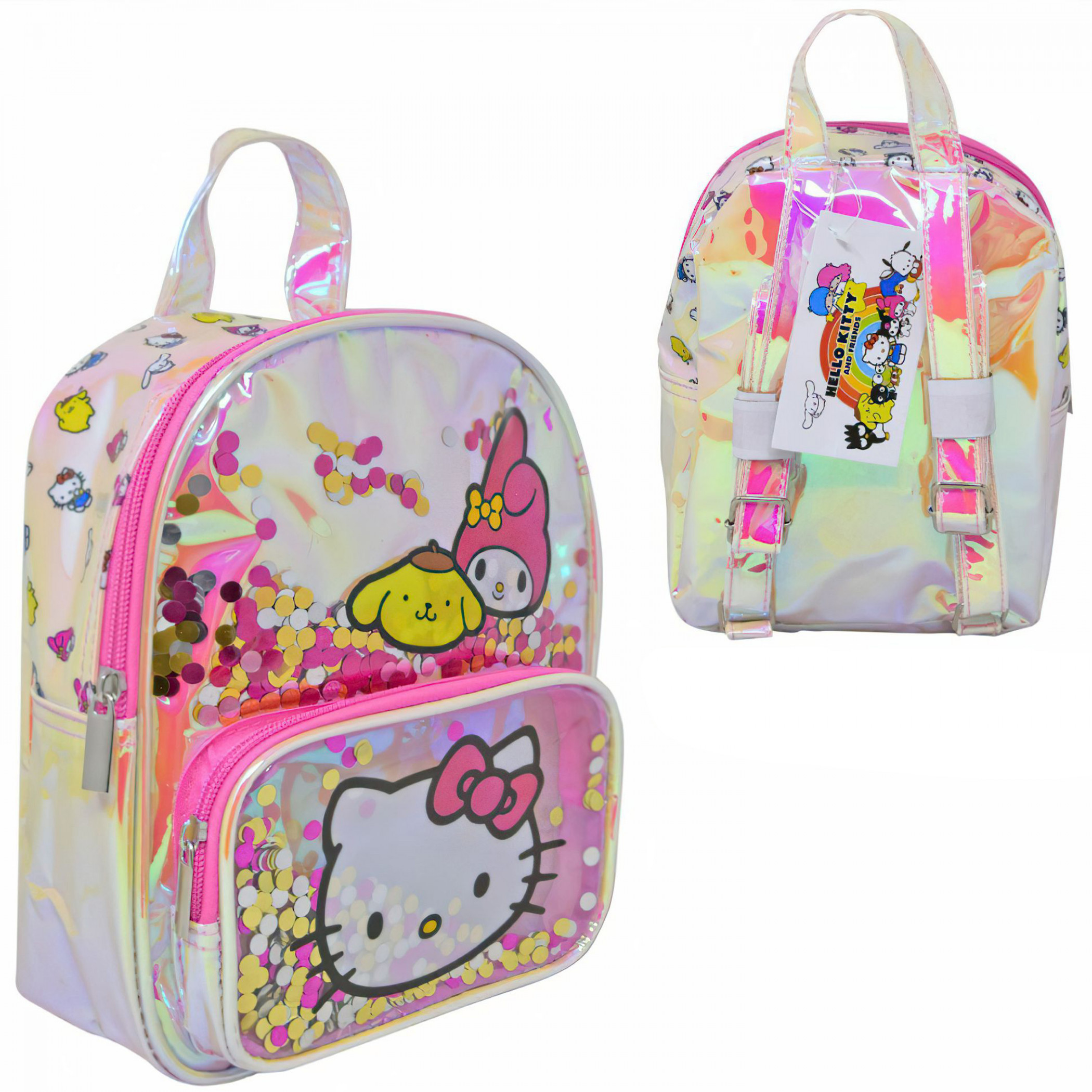 Hello Kitty and Friends Iridescent 10' Mini Backpack, Multi-Color
