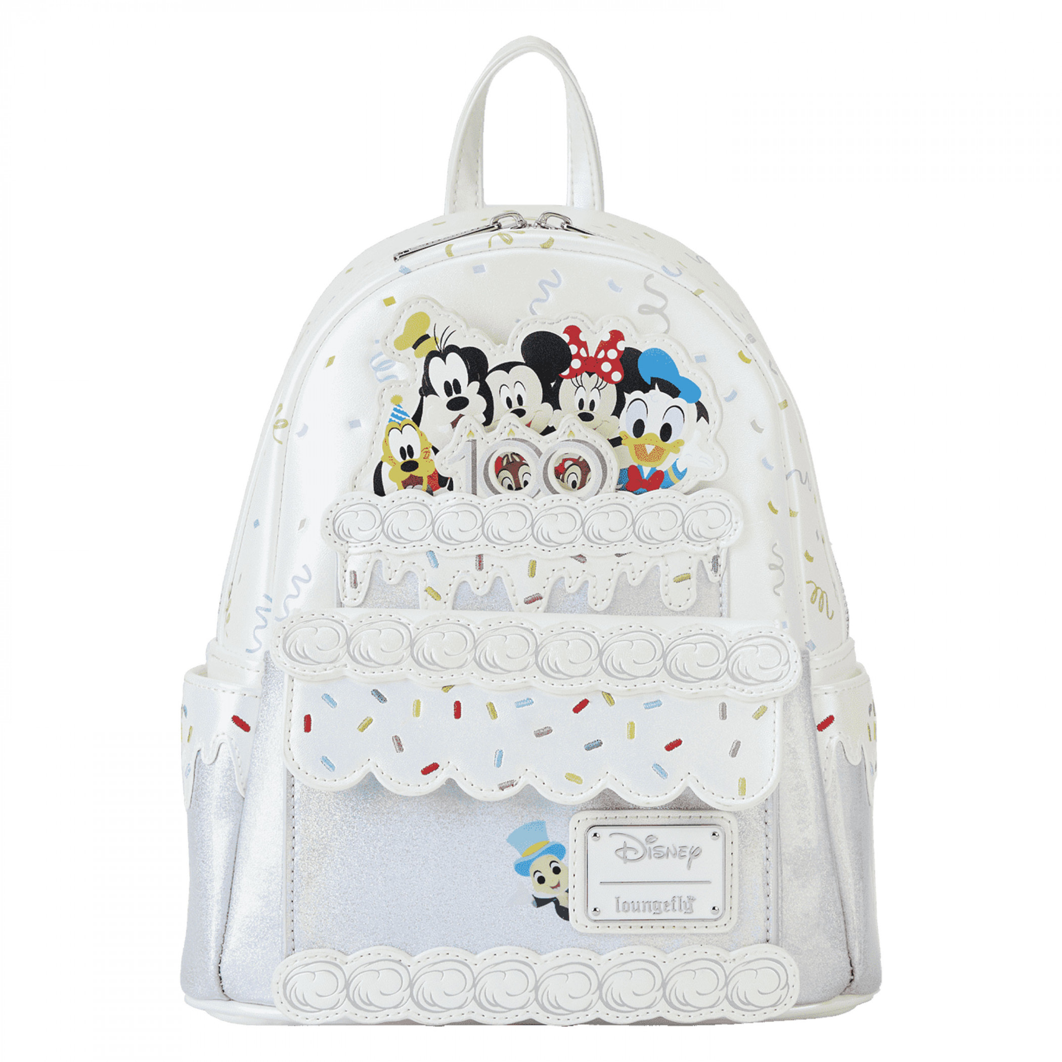 Disney 100 Years Celebration Cake Mini Backpack by Loungefly, White