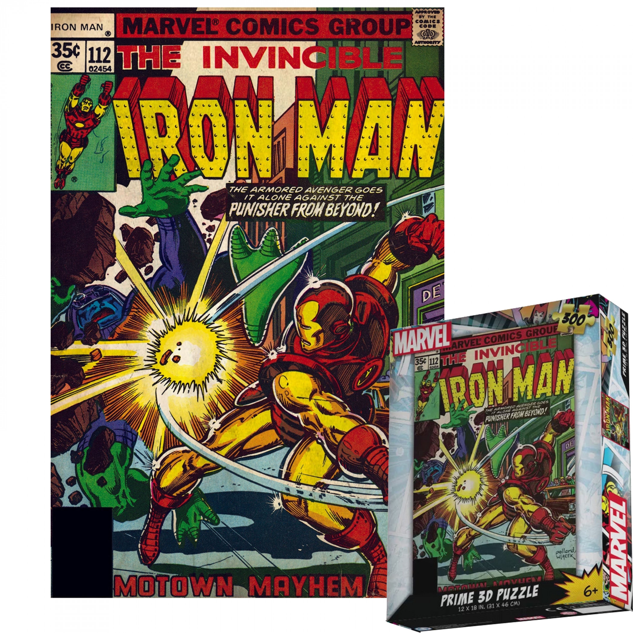 Iron Man #112 3D Lenticular 300pc Jigsaw Puzzle, Multi-Color