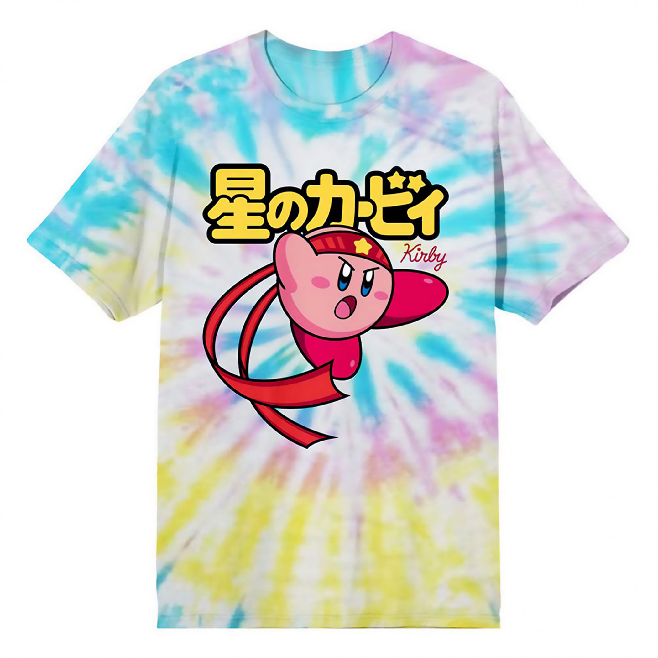 Kirby Fighter Tie-Dye T-Shirt, Multi-Color
