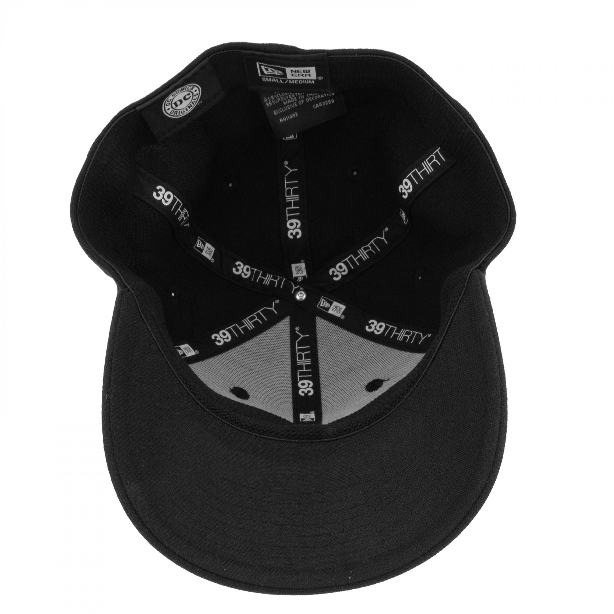 Superman Silver Logo New Era 39Thirty Fitted Hat Black - Picture 12 of 24