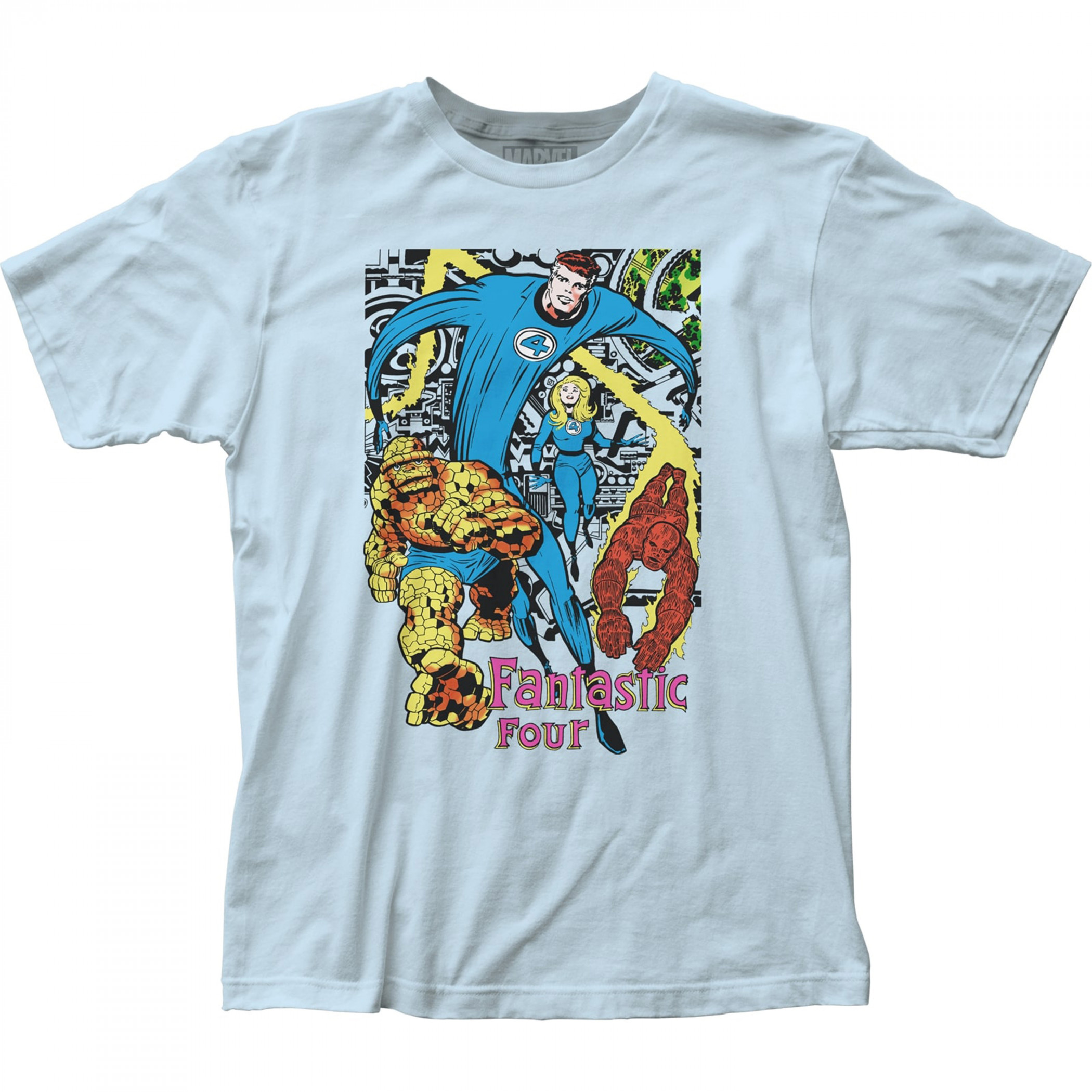 The Fantastic Four Retro Group T-Shirt, Blue
