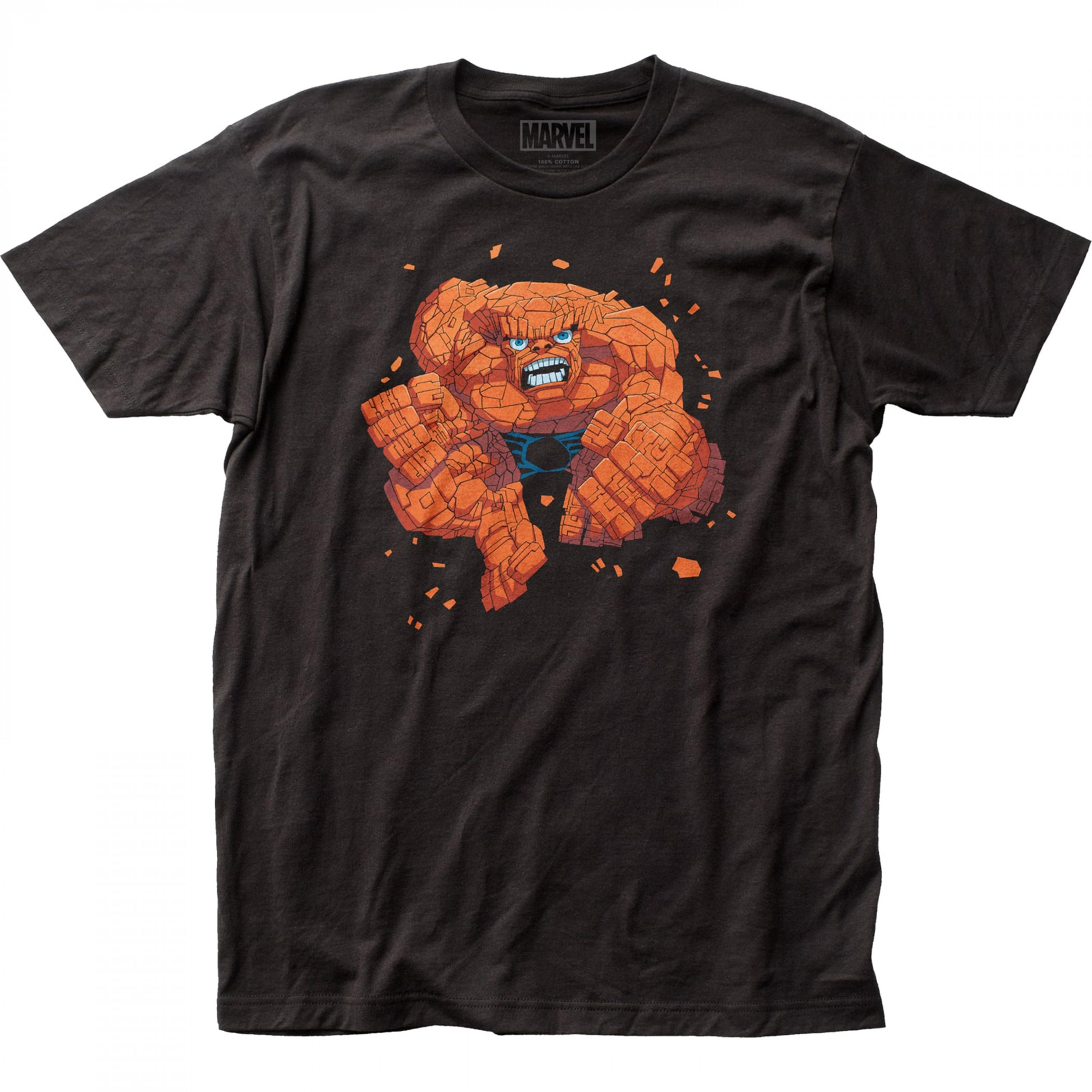 Fantastic Four Thing Jumping T-Shirt, Black