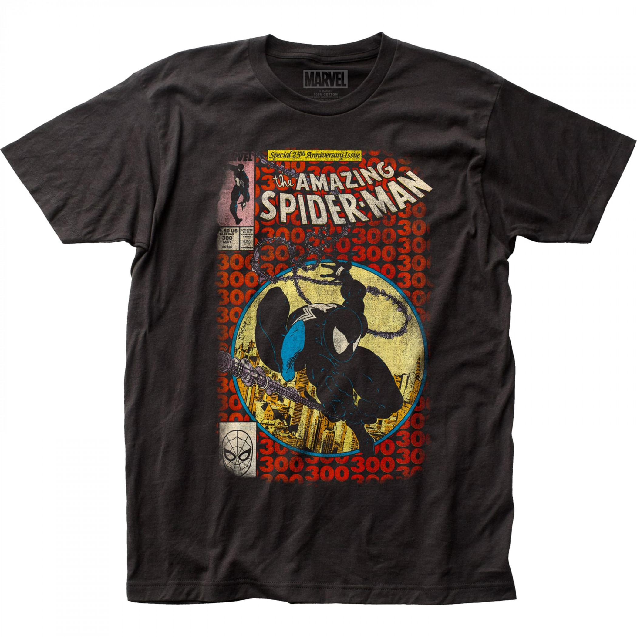 Spider-Man #300 Comic Cover T-Shirt, Black