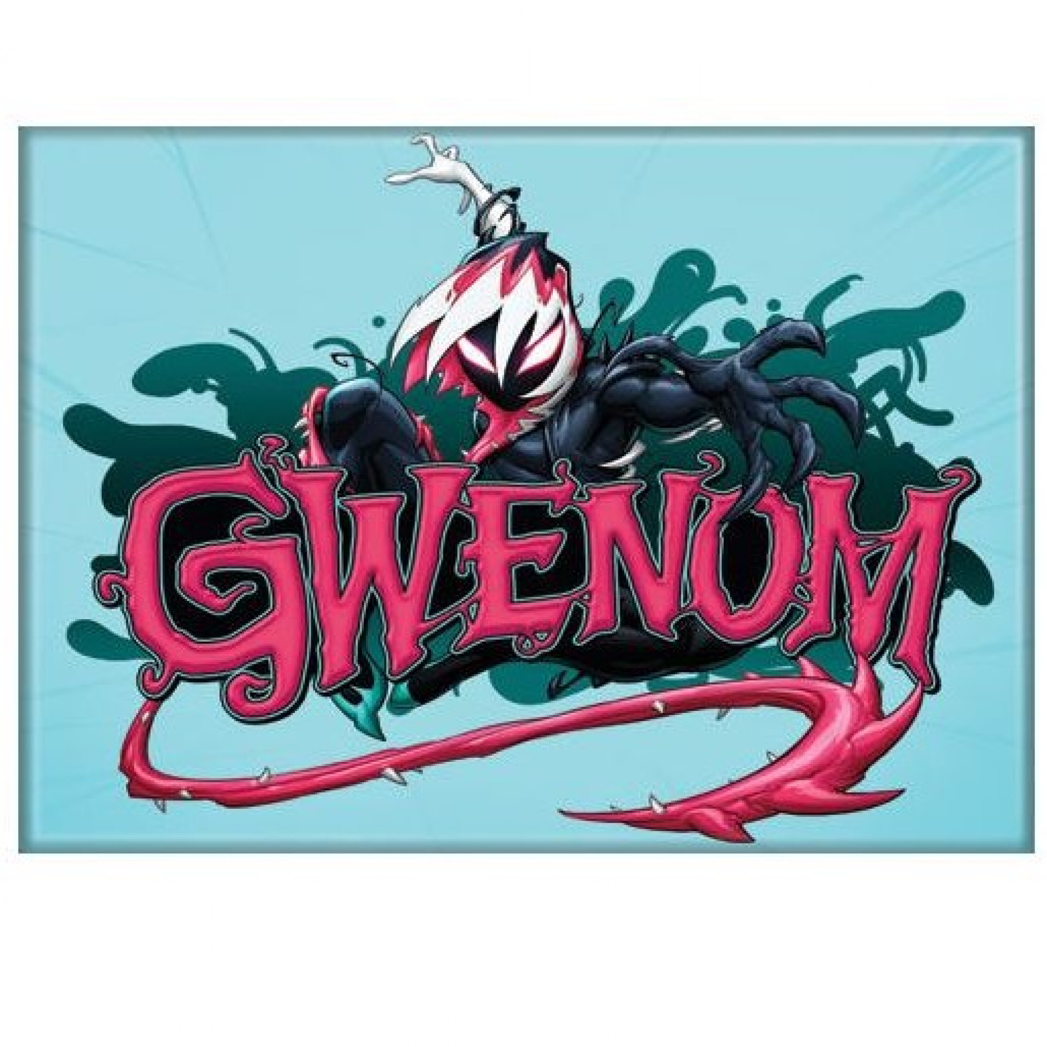 Gwenom Venom and Spider-Gwen Mashup Magnet, Multi-Color