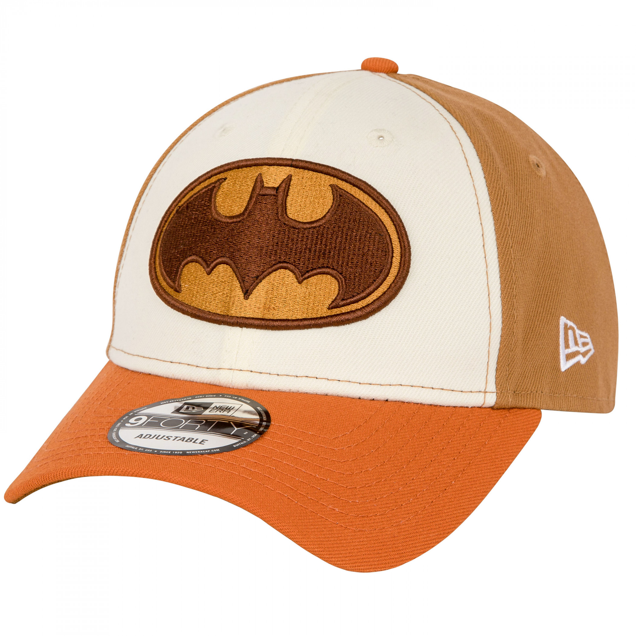 Batman Logo Bronze New Era 9Forty Adjustable Hat, Multi-Color