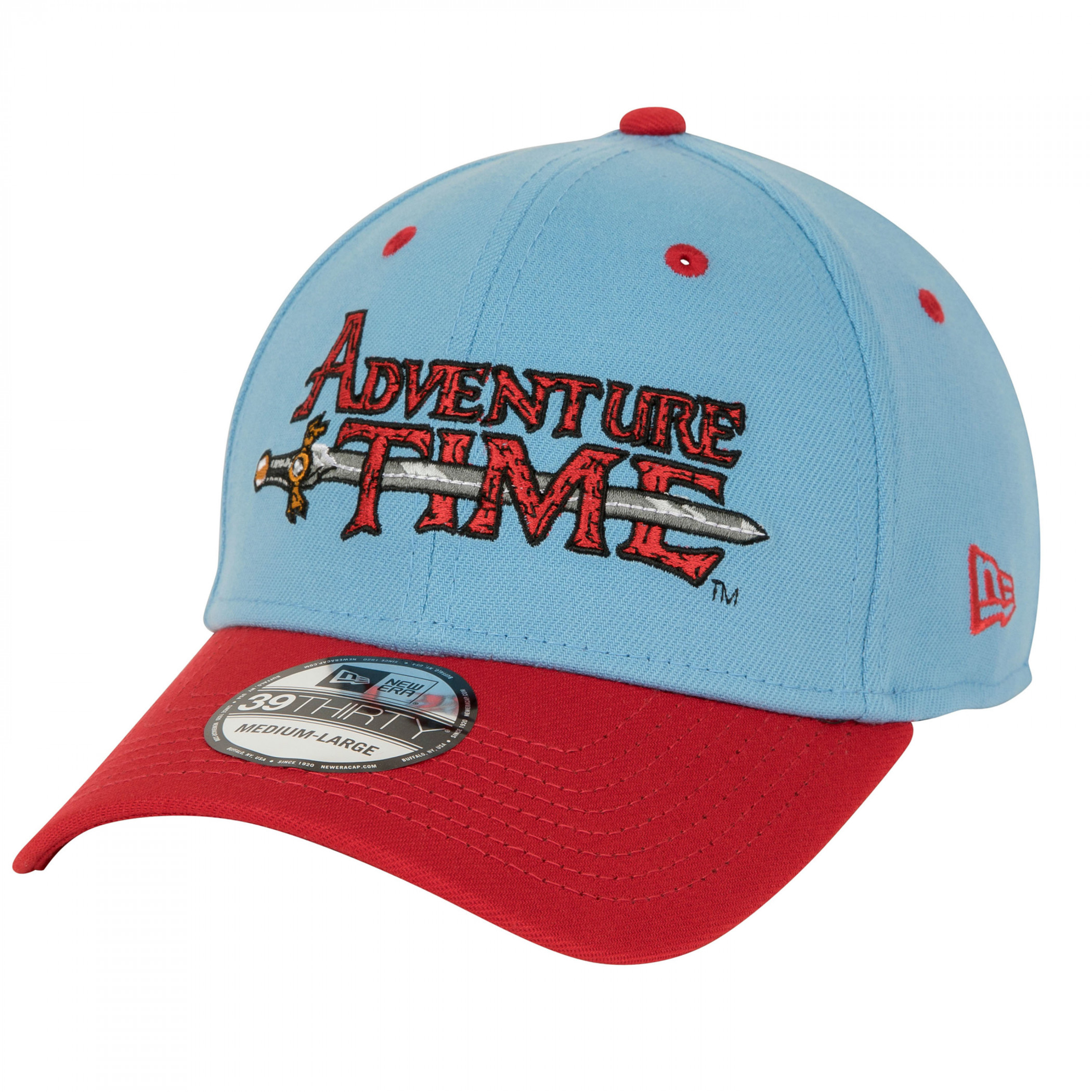 Adventure Time Logo New Era 39Thirty Fitted Hat, Multi-Color
