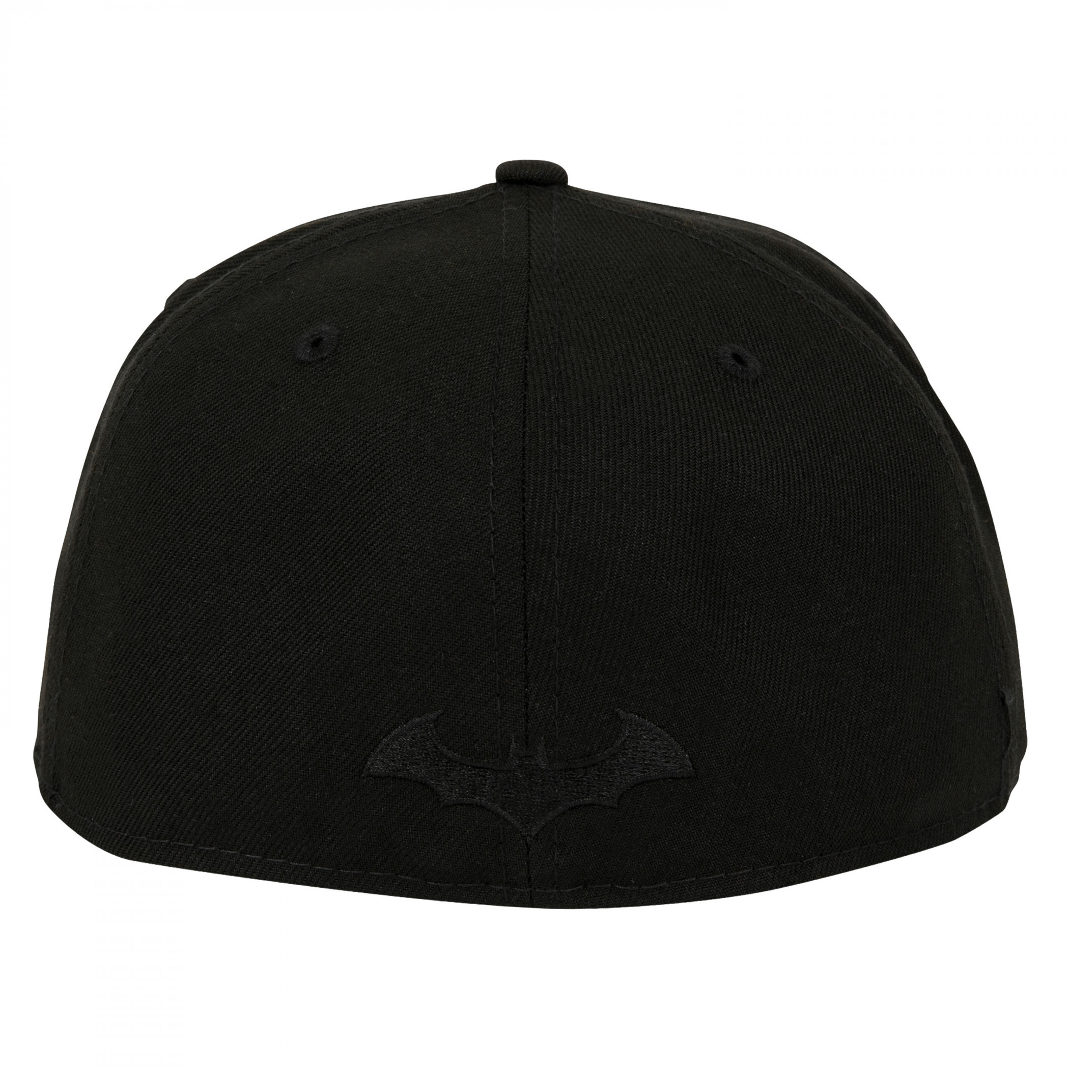 Batman Hush Logo Black on Black Colorway New Era 59Fifty Fitted Hat Black - 第 11/60 張圖片
