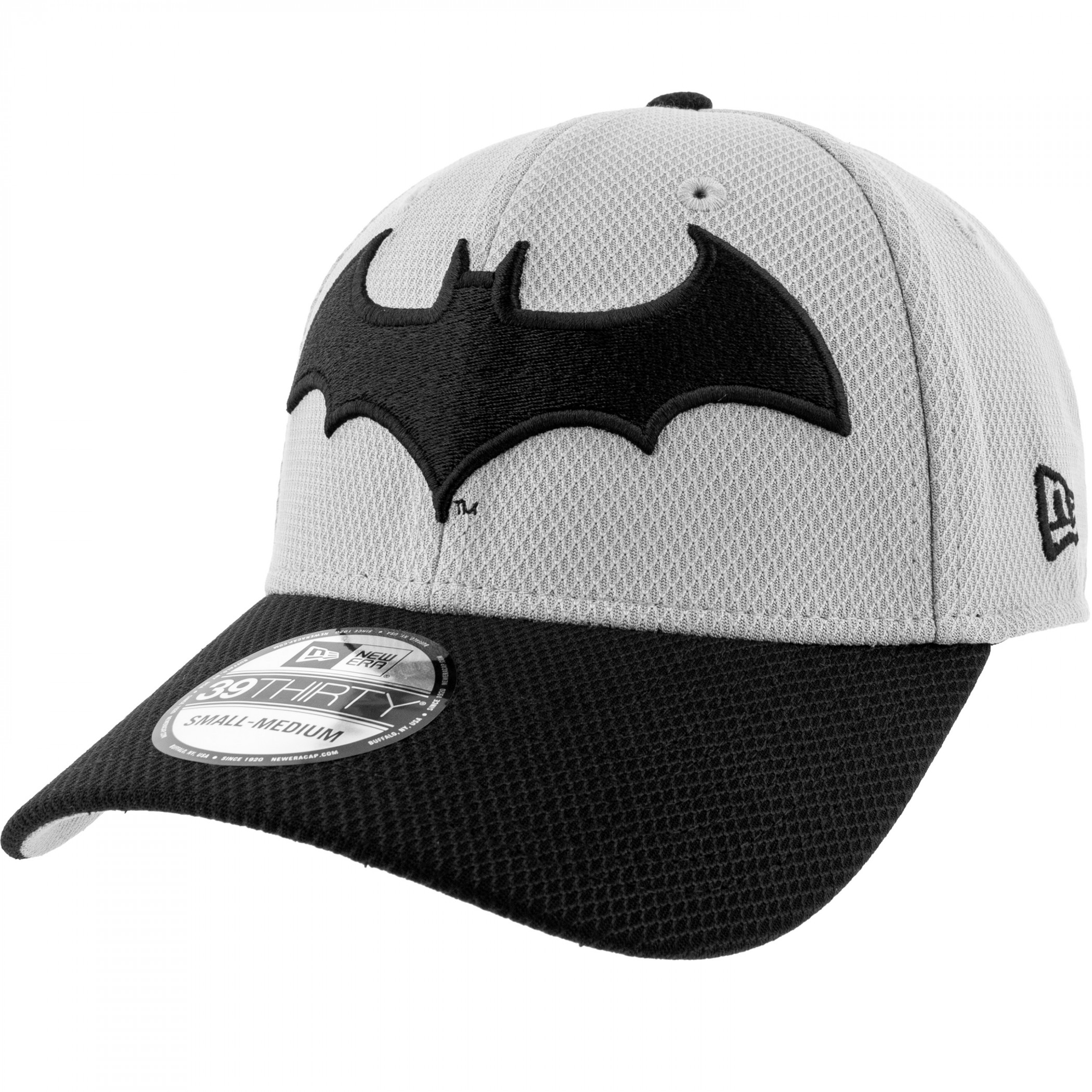 Batman Hush Symbol Armor 39Thirty Fitted Hat, Grey