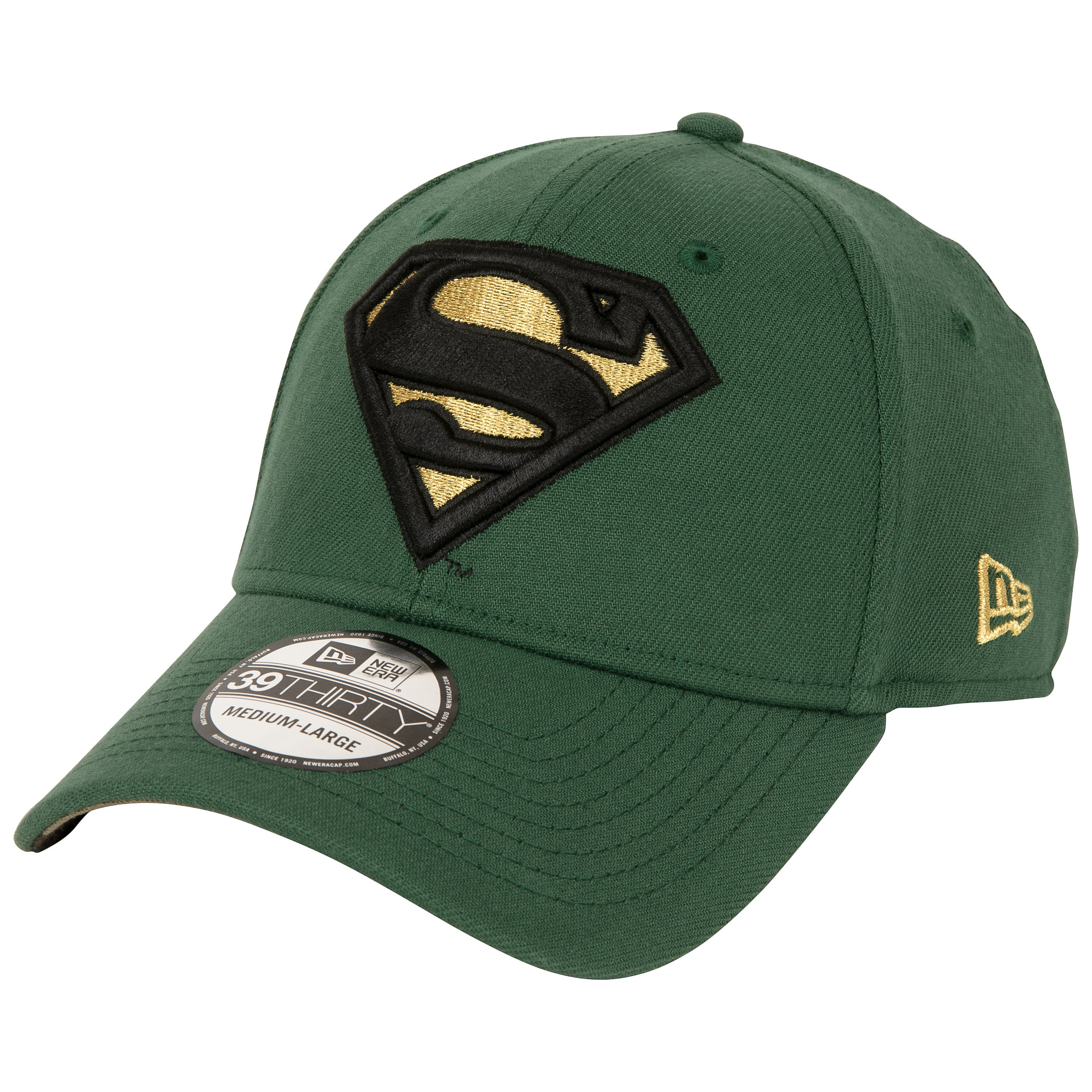 Superman Salute to Service New Era 39Thirty Fitted Mütze Grün - Bild 7 von 24