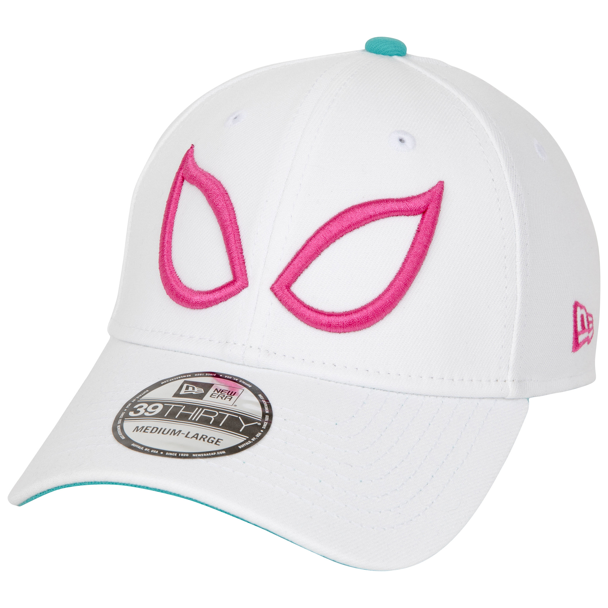 Spider-Gwen Character Armor New Era 39Thirty Fitted Hat, White
