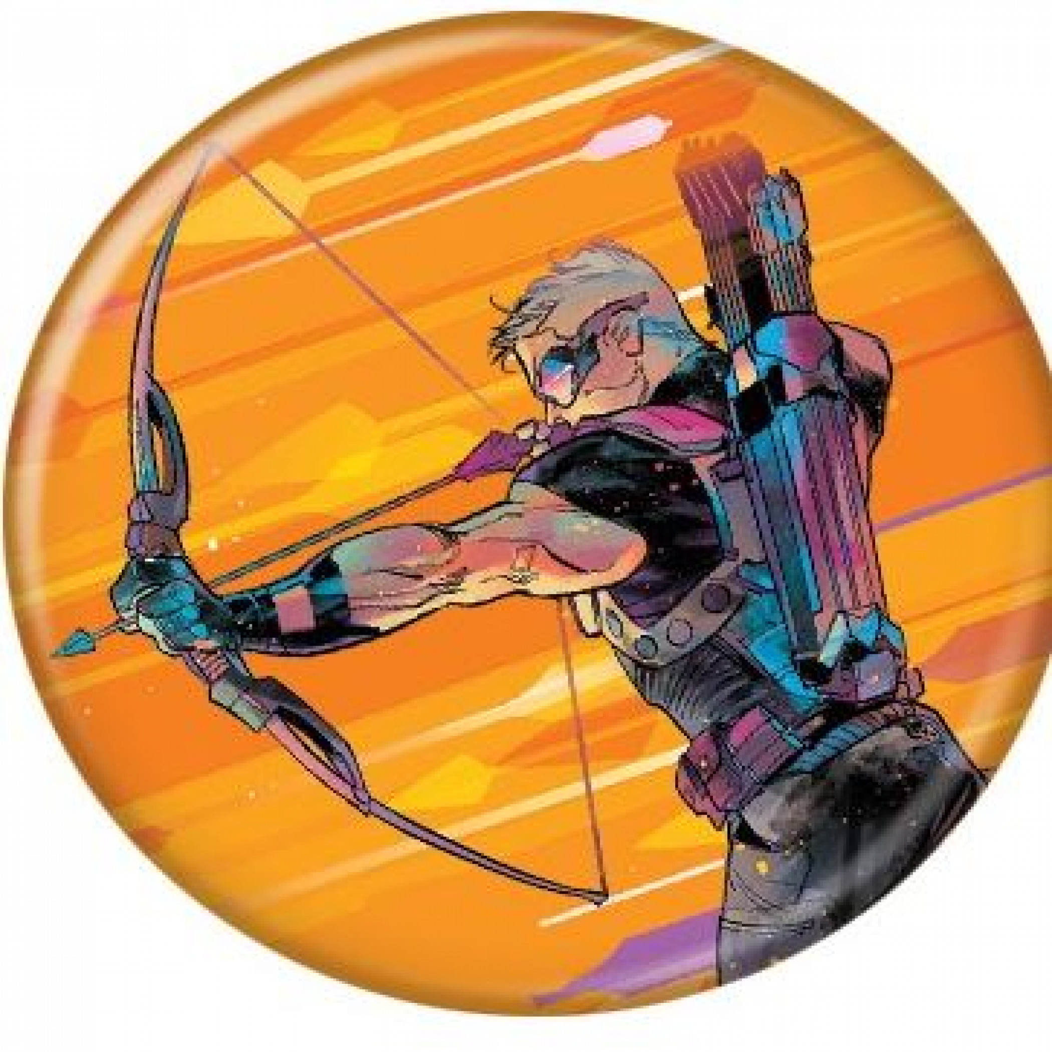 Marvel Hawkeye Freefall Shot Button, Multi-Color