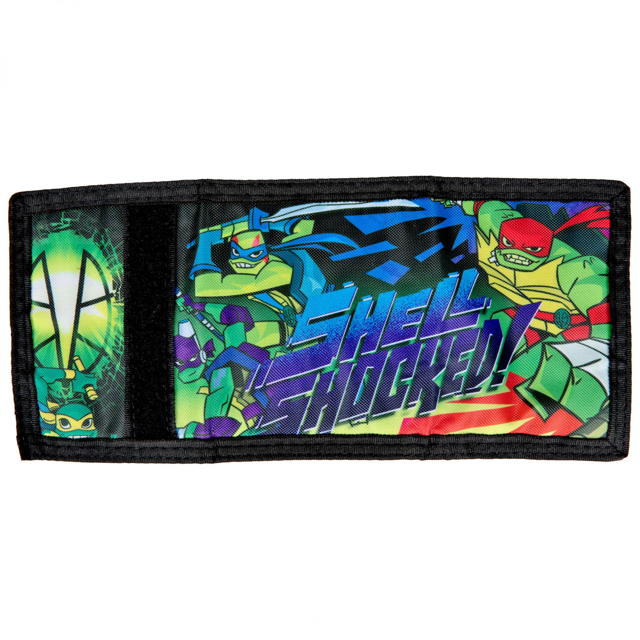Nickelodeon Teenage Mutant Ninja Turtles Trifold Velcro Wallet, Multi-Color