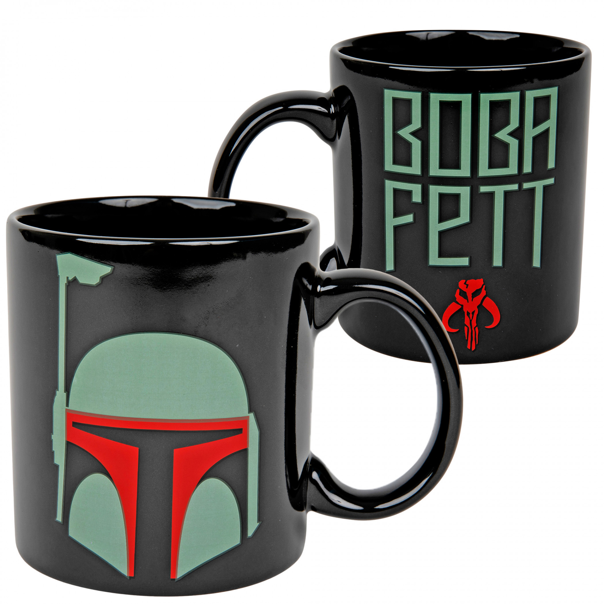 Star Wars Boba Fett Helmet 20oz Jumbo Ceramic Mug, Black