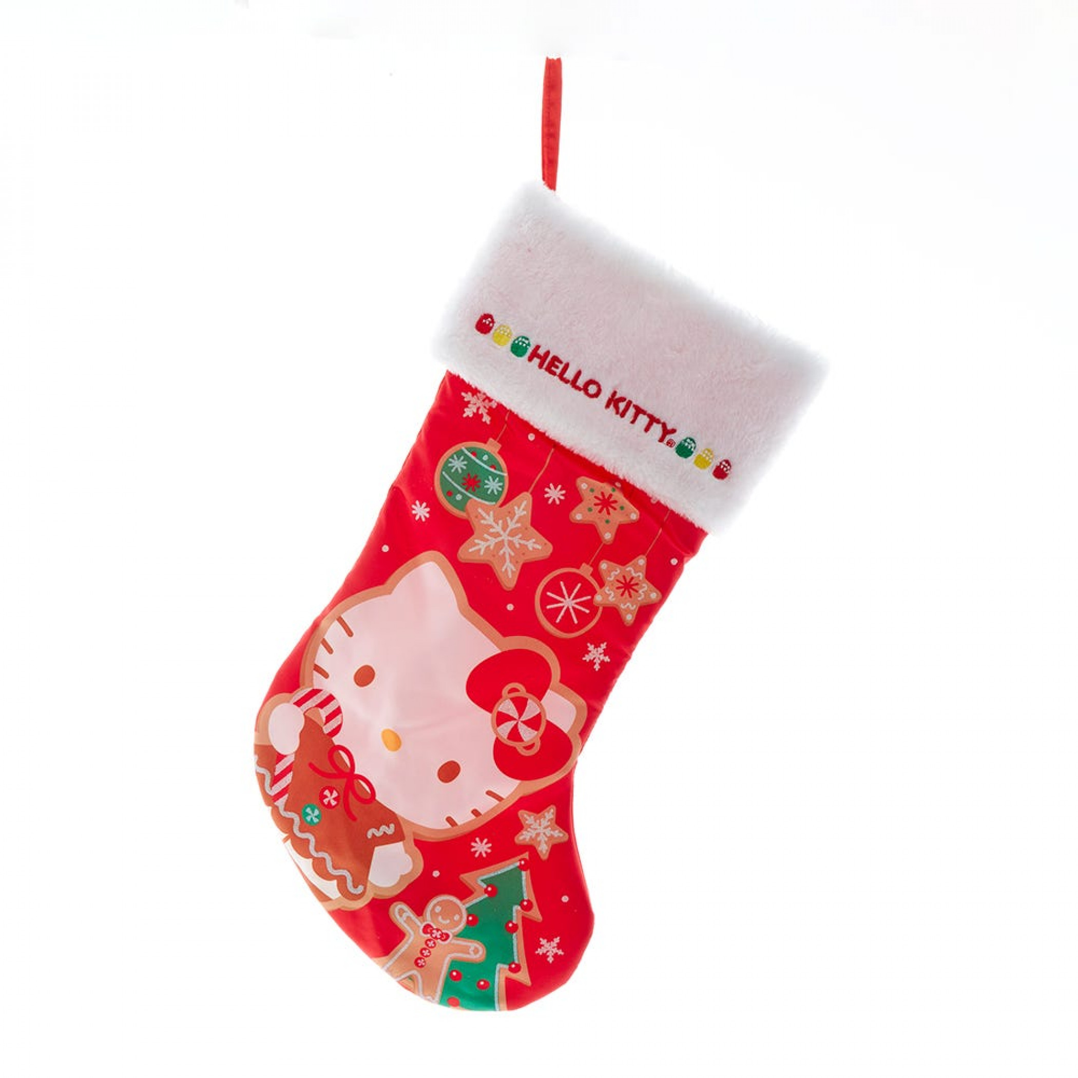 Hello Kitty Gingerbread Stocking, Red