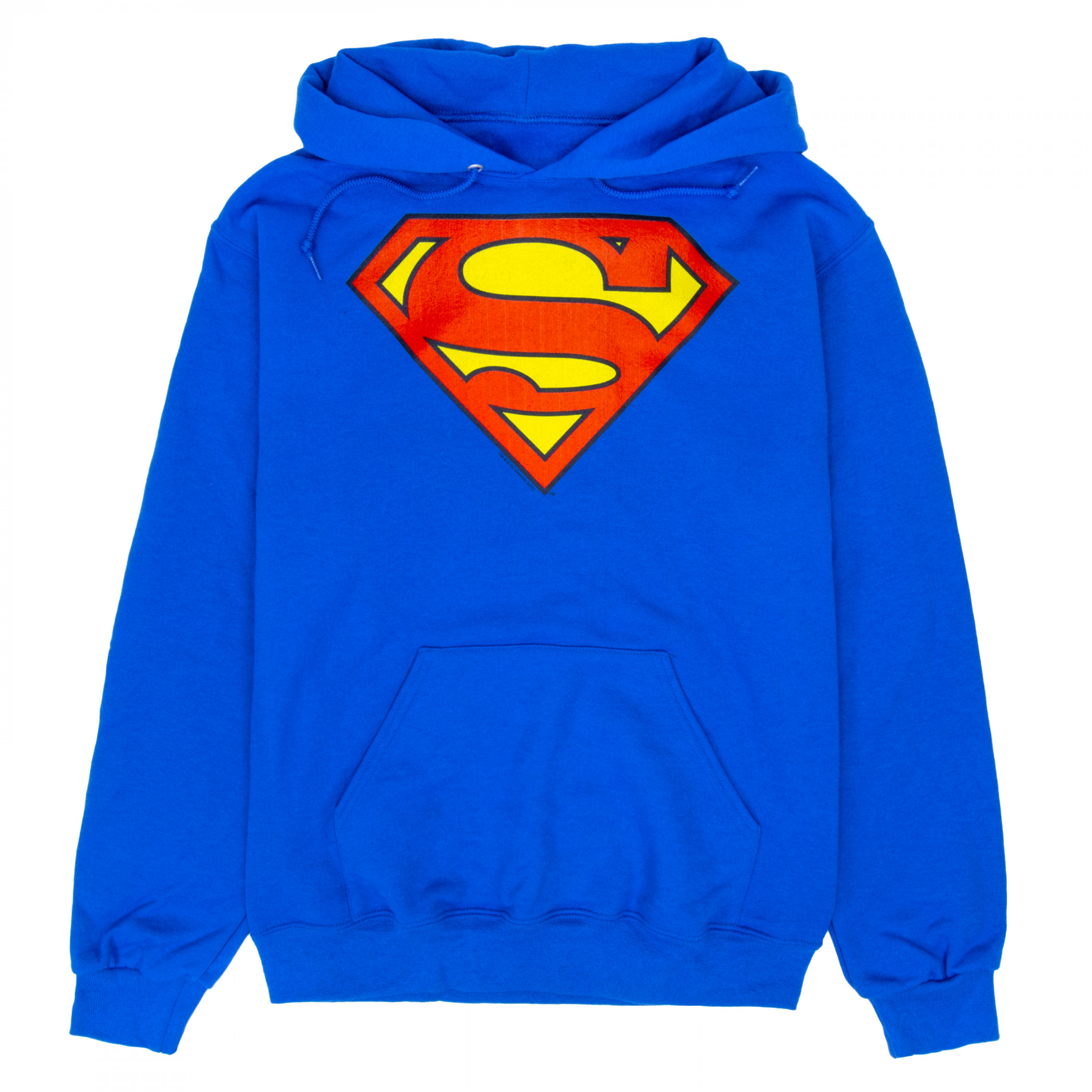 Superman Symbol Royal Hooded Sweatshirt, Blue