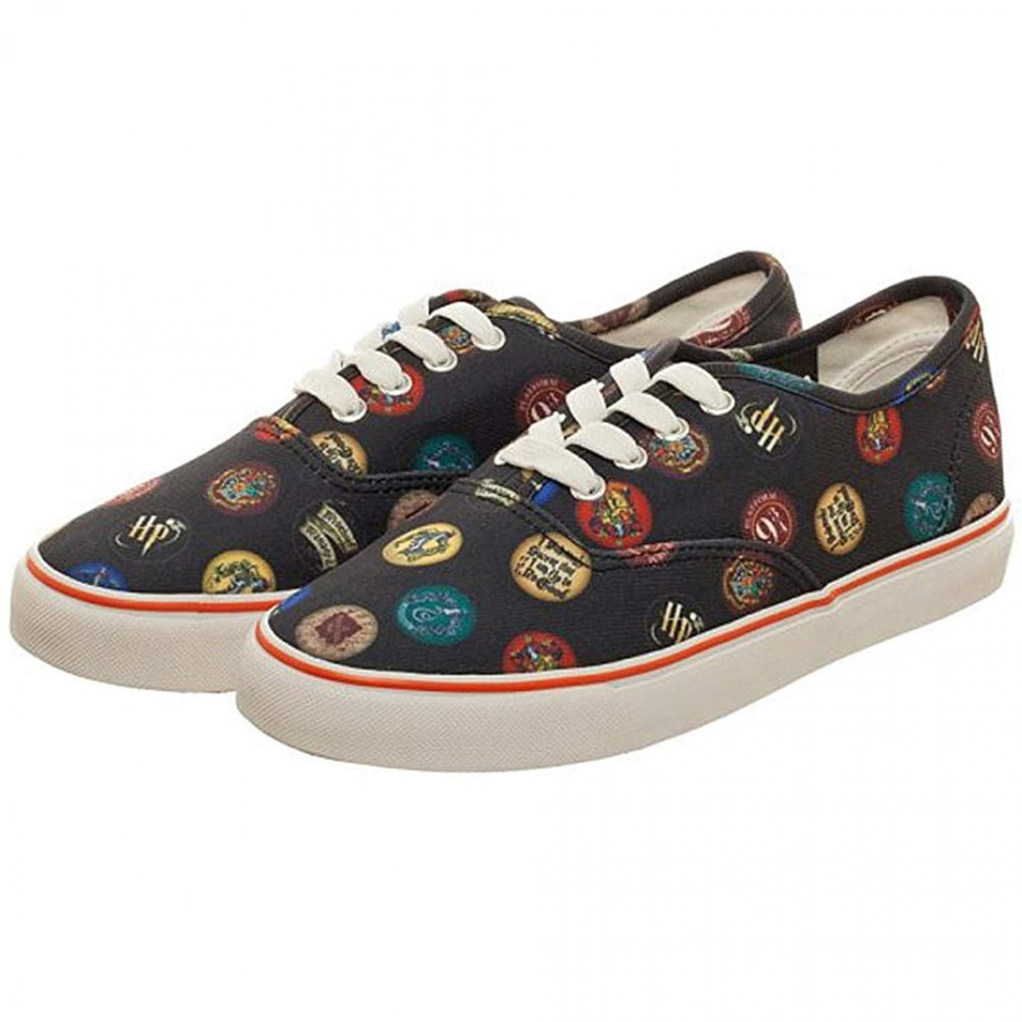 Harry Potter Symbol Buttons Deck Shoes, Multi-Color