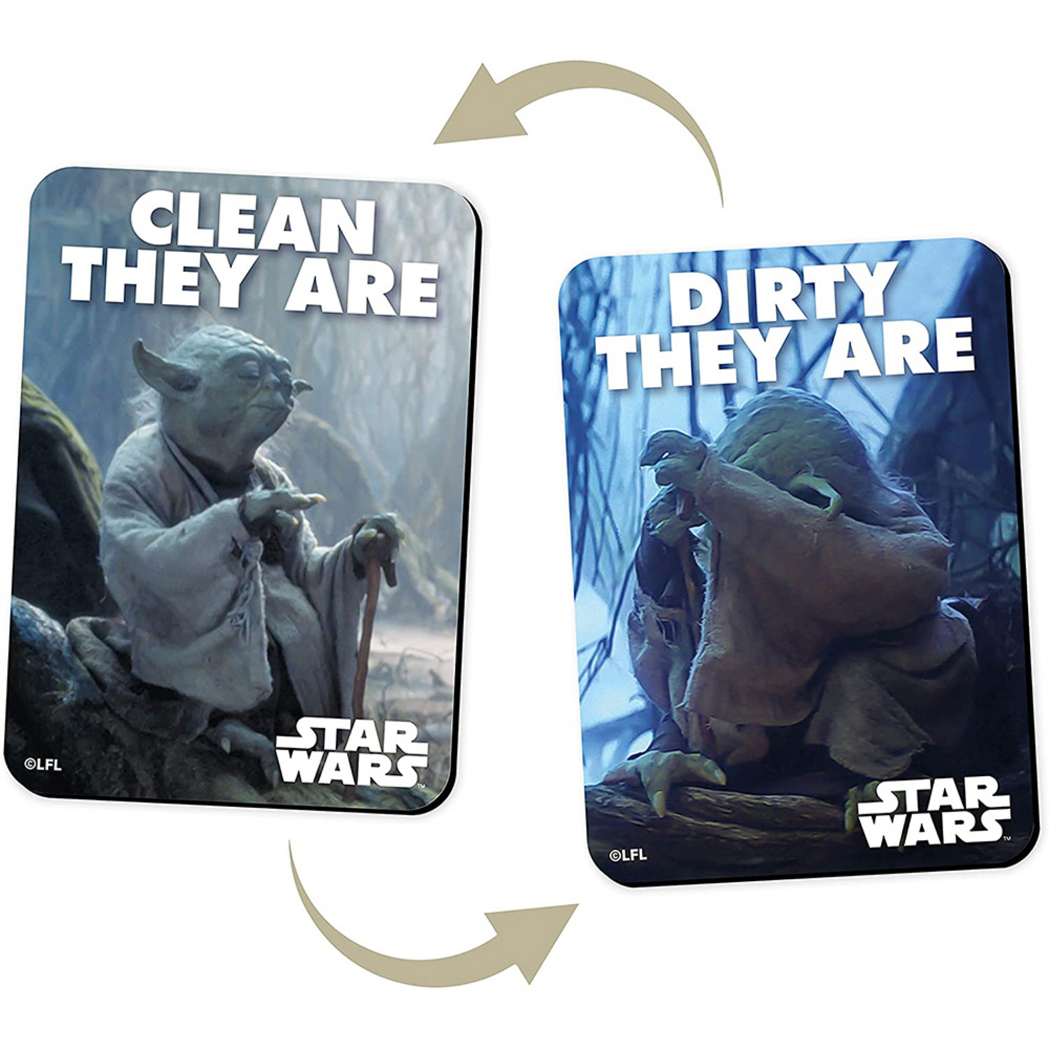 Star Wars Yoda Clean They Are Dishwasher Clean/Dirty Magnet, Multi-Color