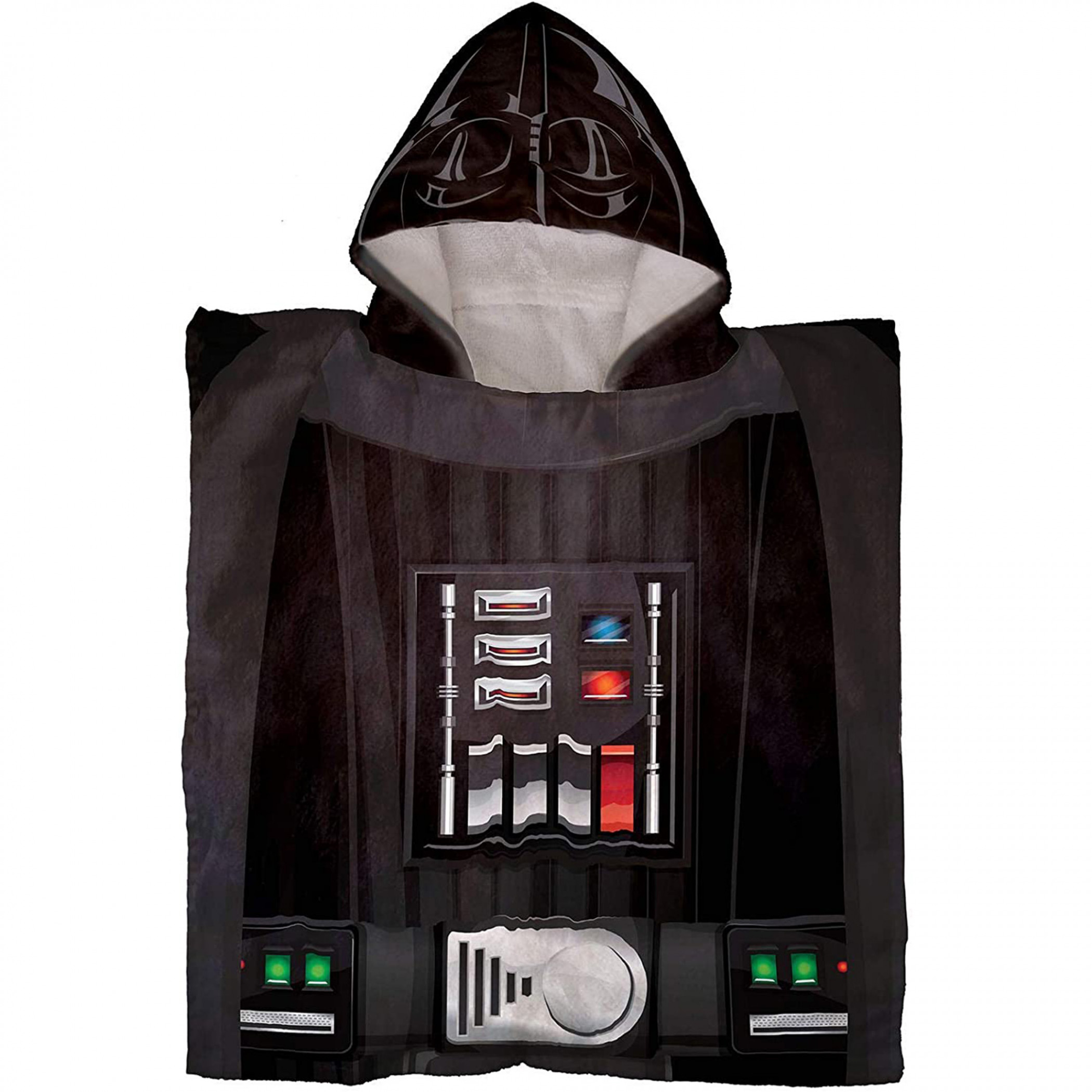 Star Wars Darth Vader Kid's Beach Towel Hooded Poncho, Black