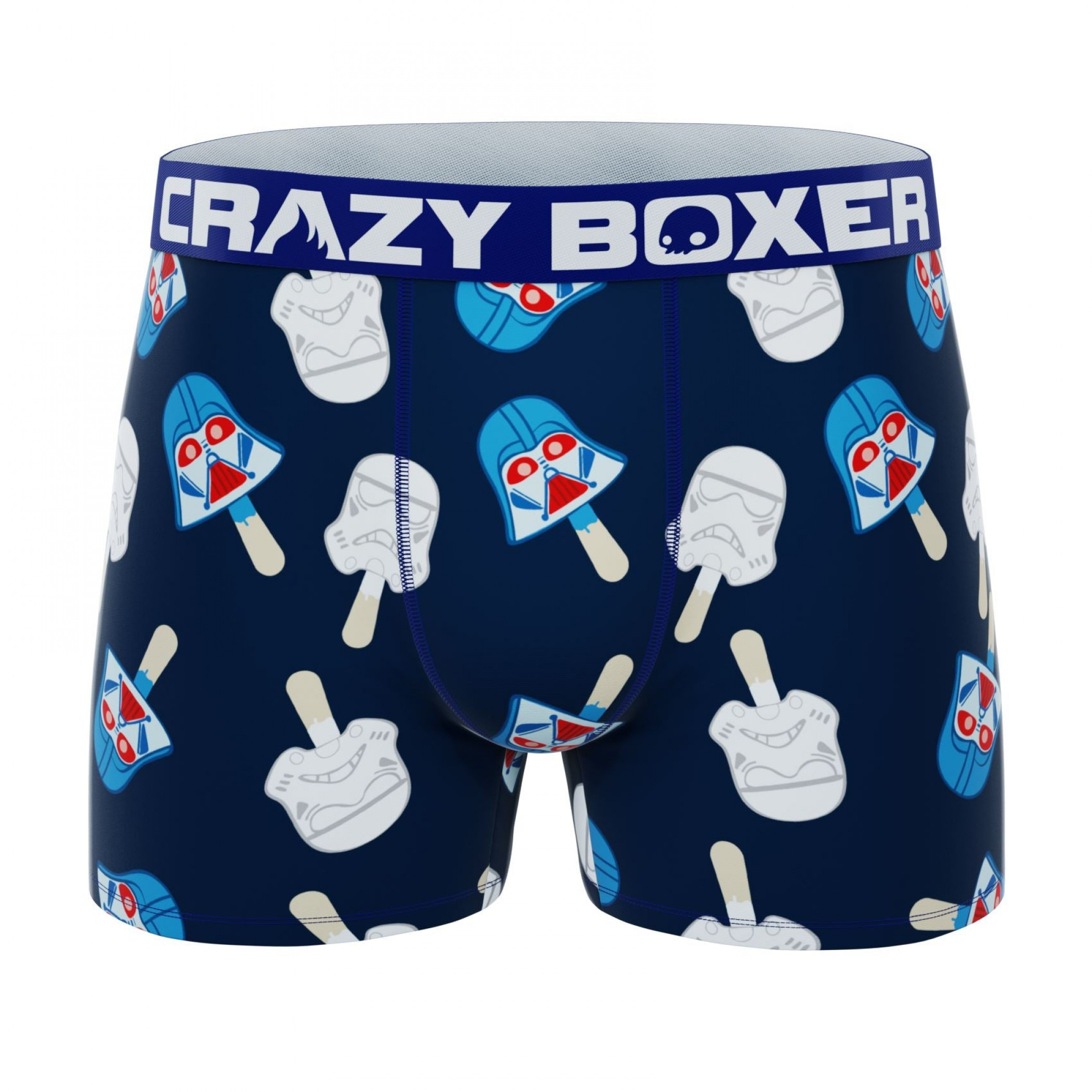 Crazy Boxer Star Wars Darth Vader Popsicle All Over Print Men's Boxer Briefs, Blue