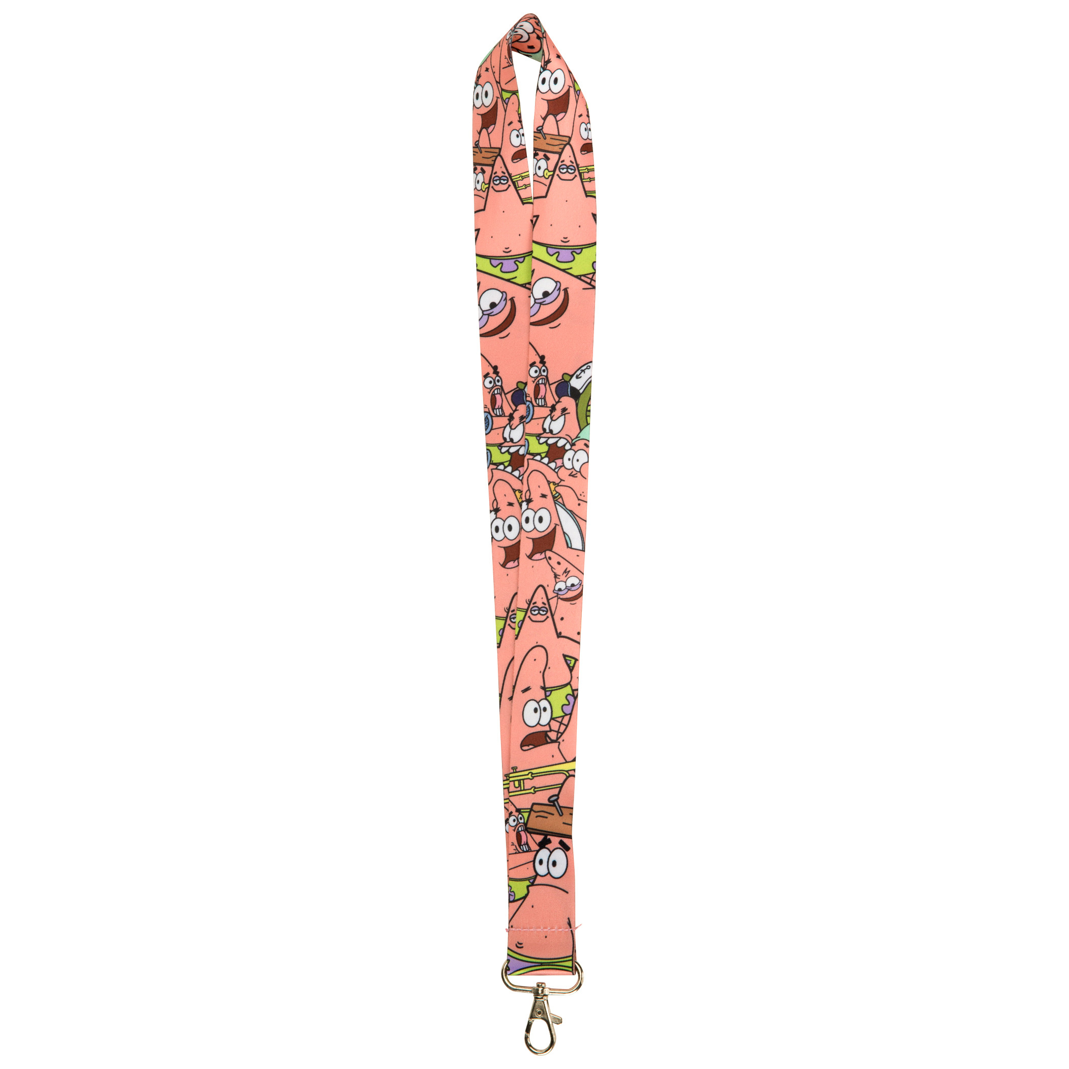 SpongeBob SquarePants Patrick Memes Lanyard, Pink